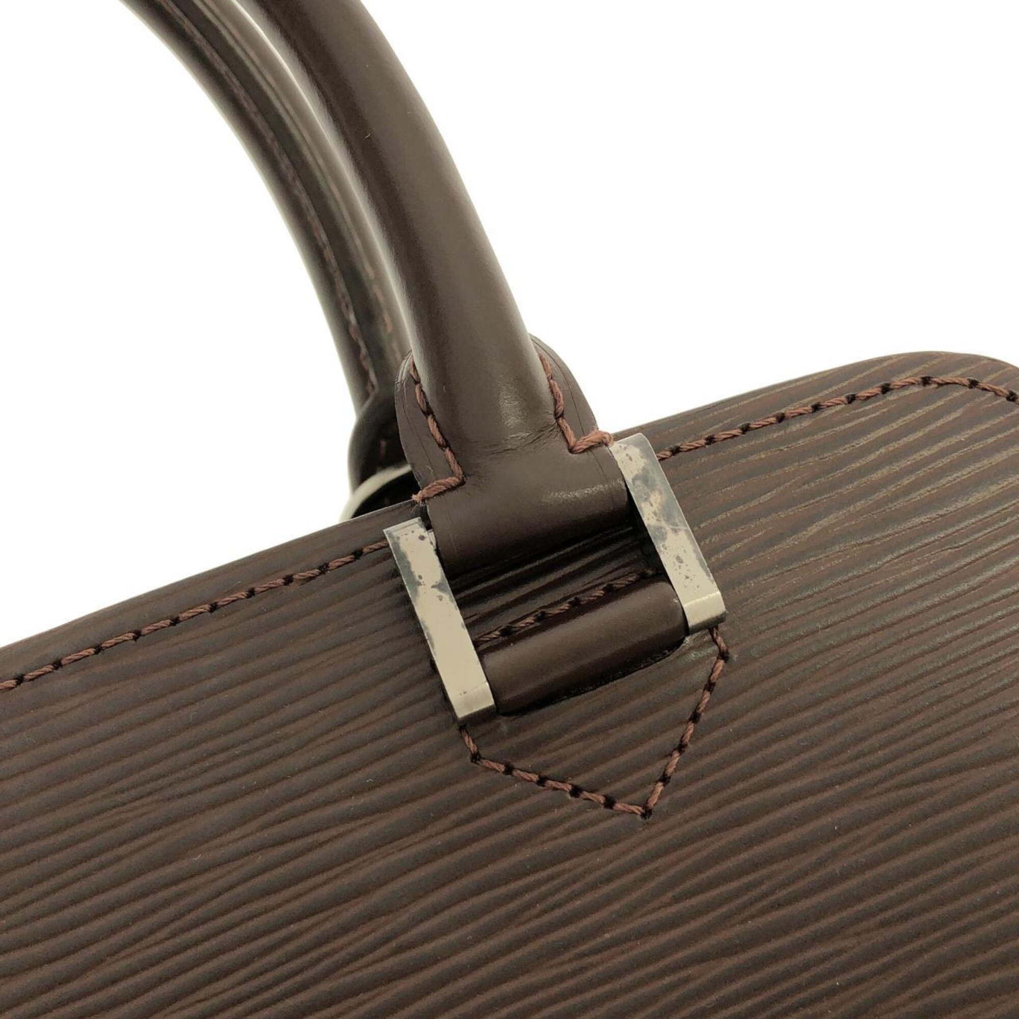 Louis Vuitton Mocha Leather Handbag (Pre-Owned)