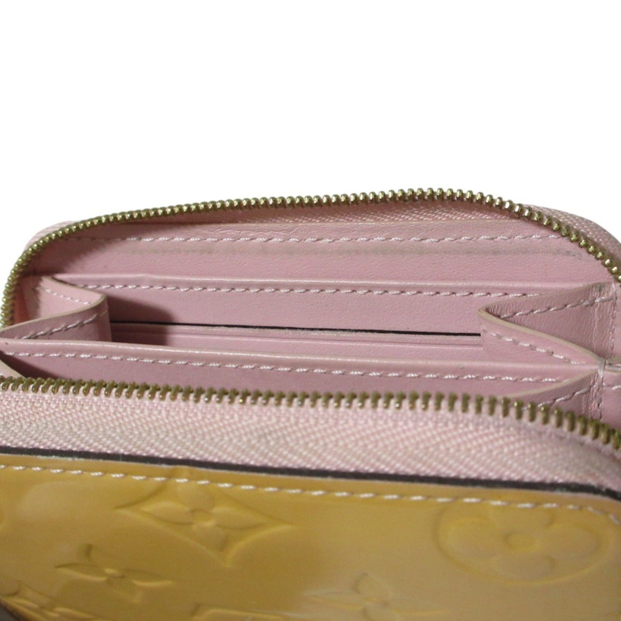 Louis Vuitton Monogram Vernis Beige Monogram Vernis Coin Purse/Coin Case (Pre-Owned)