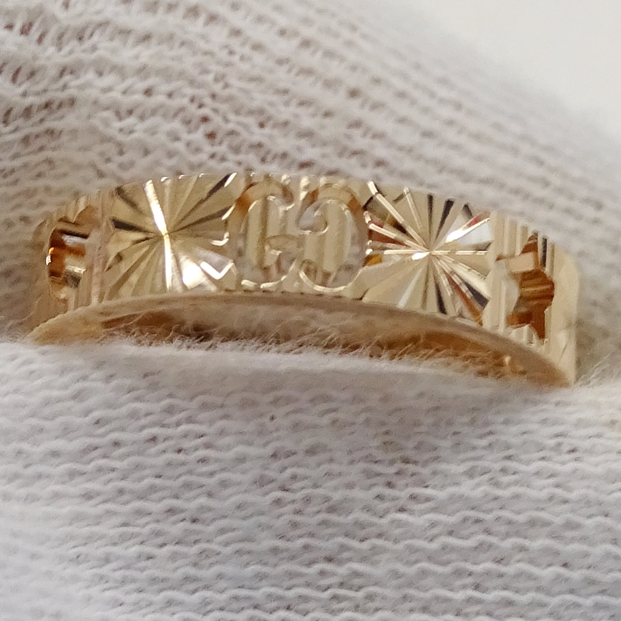Gucci Pink Gold Pink Gold (18K) Band Ring (Pre-Owned)