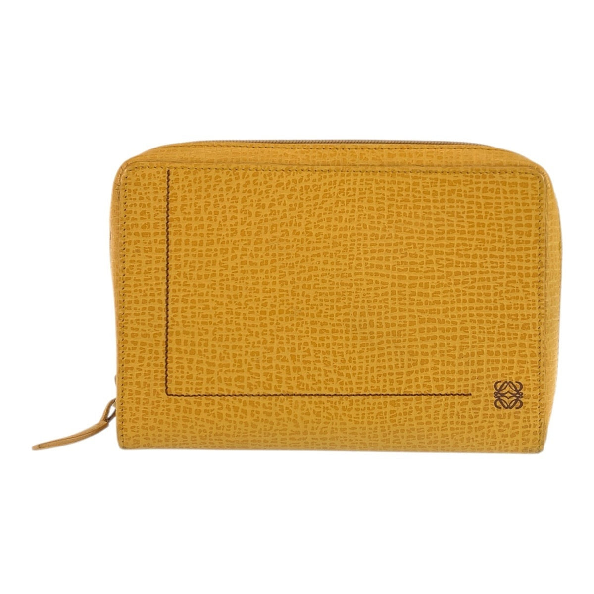 Loewe Yellow Leather Handbag Pouch (Pre-Owned)