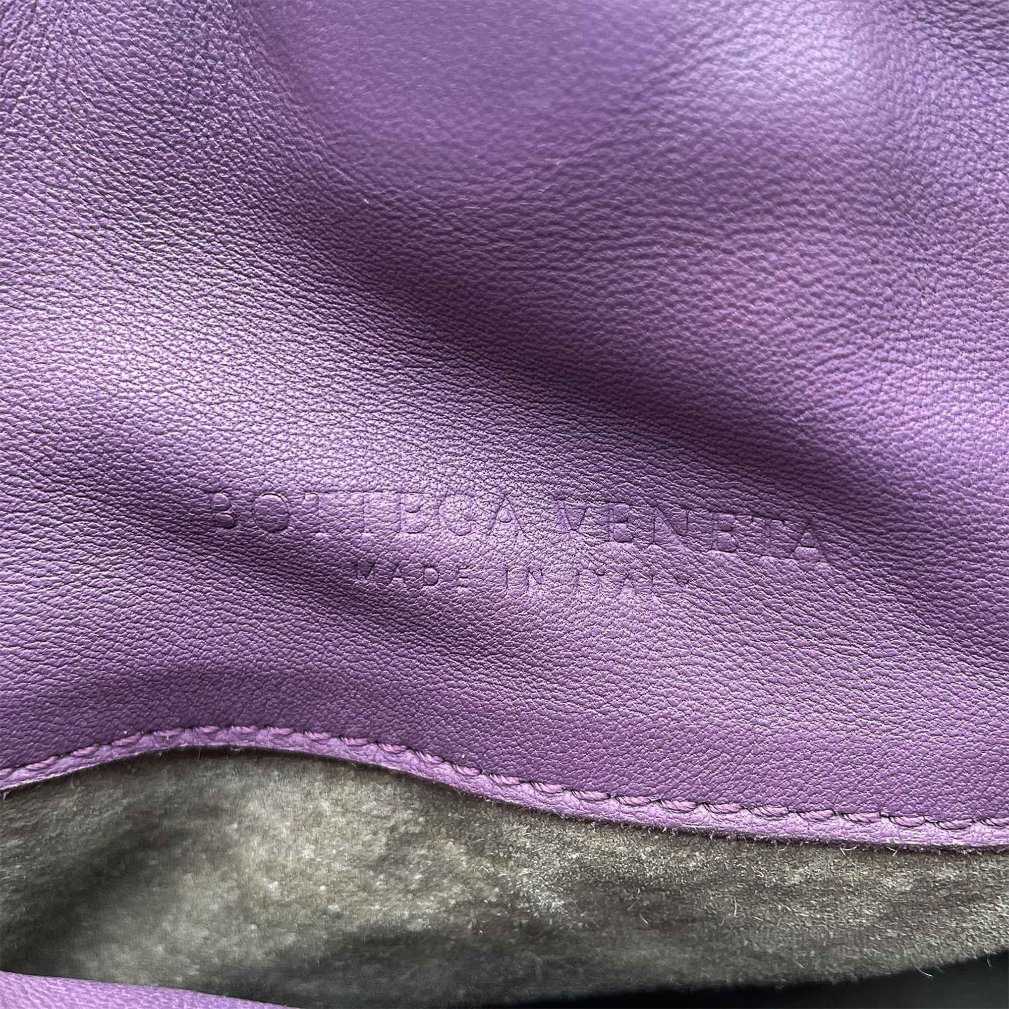 Bottega Veneta Purple Intrecciato Handbag (Pre-Owned)