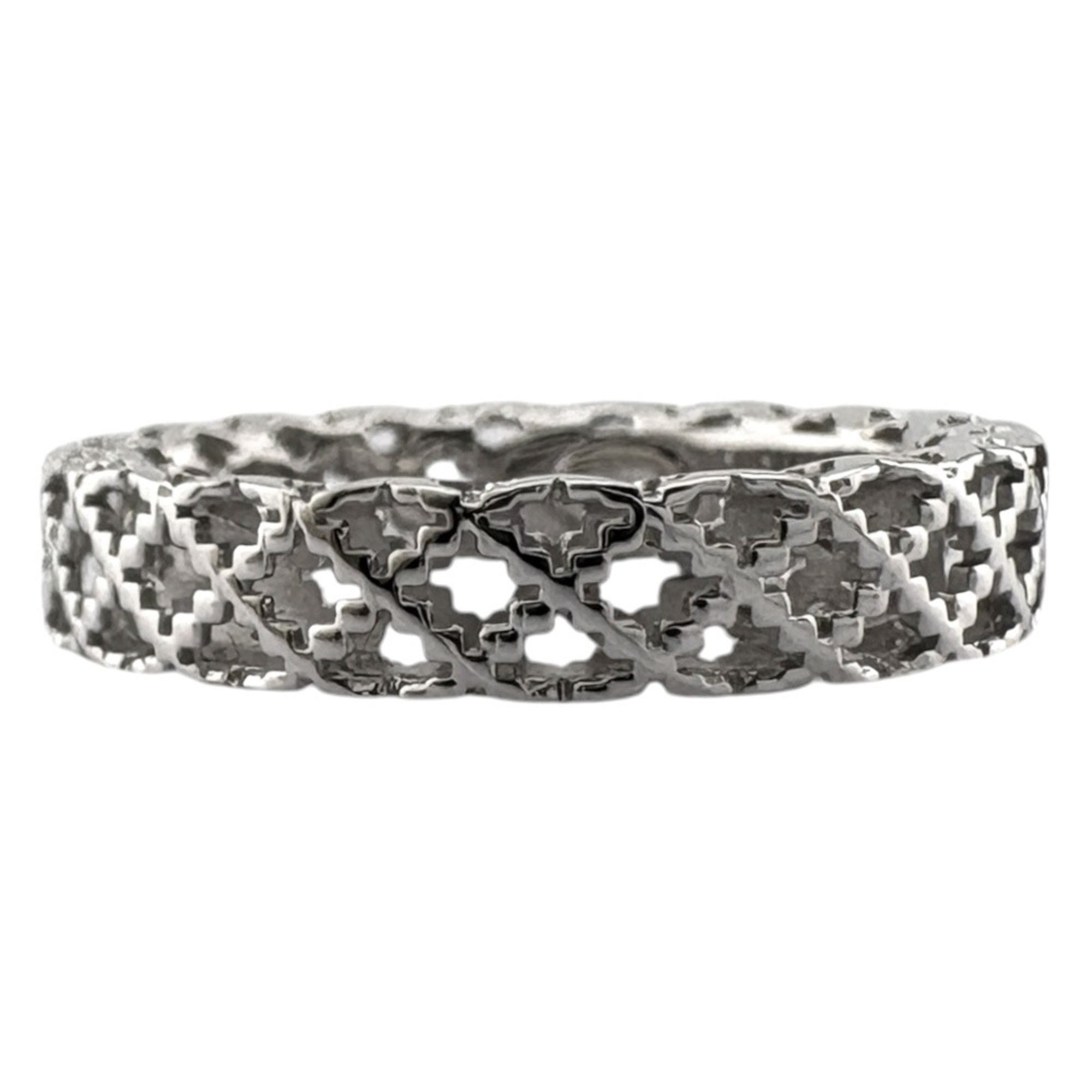 Gucci White Gold White Gold (18K) Band Ring (Pre-Owned)