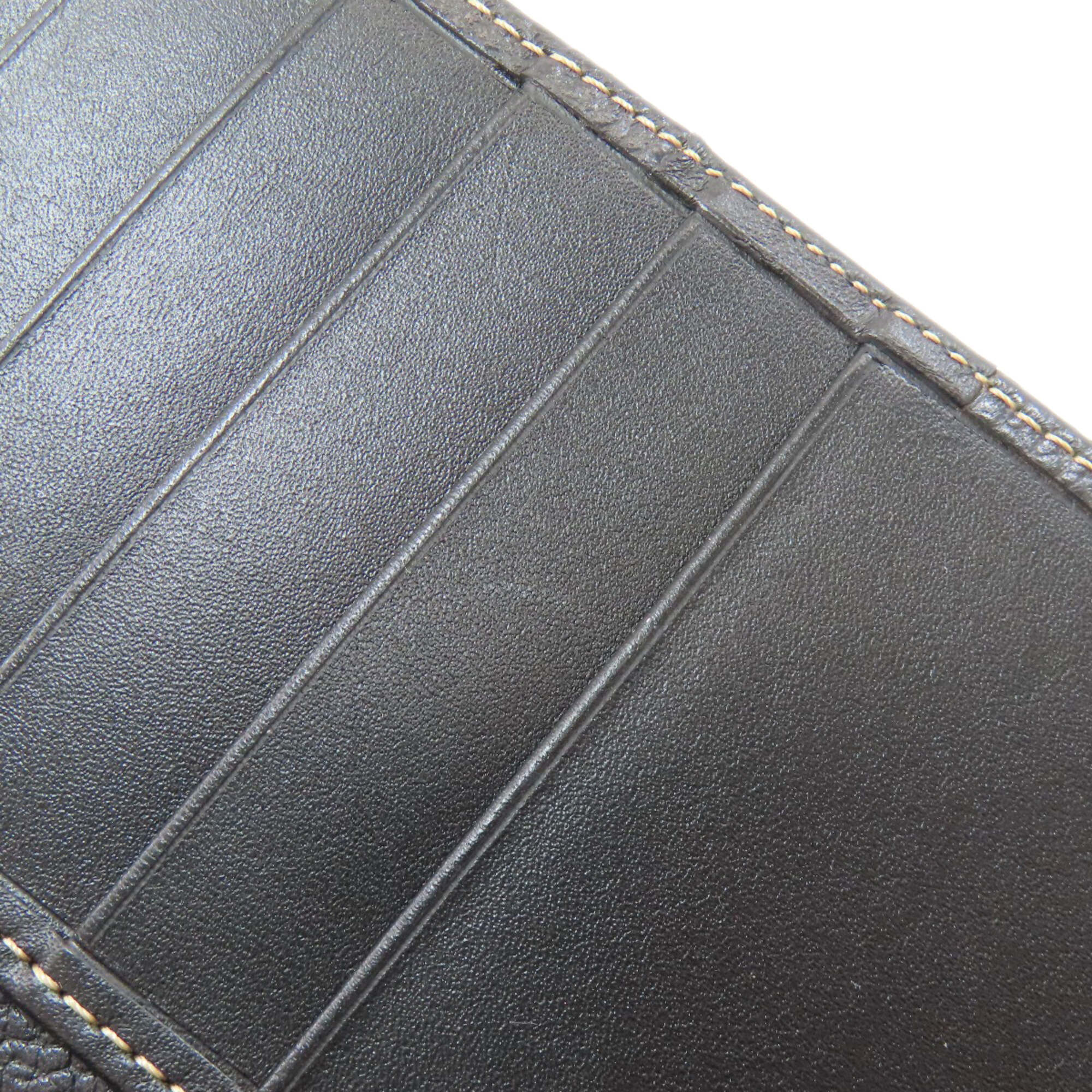 Dunhill Black Leather Long Bill Wallet (Bi-Fold) (Pre-Owned)