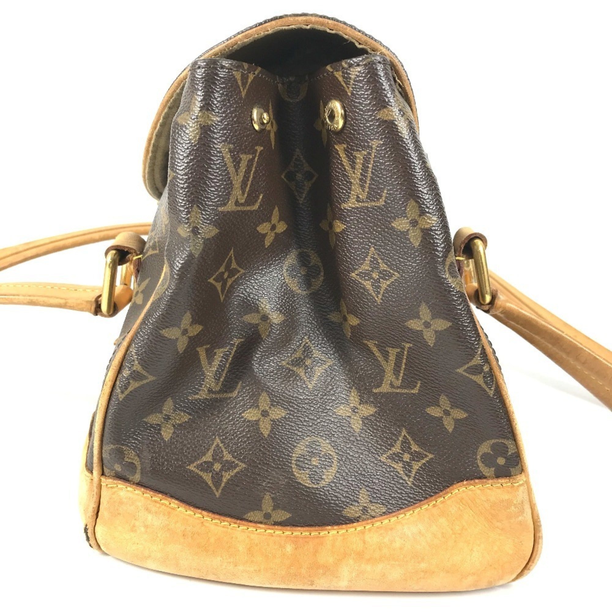 Louis Vuitton Brown Monogram Shoulder Bag Tote Bag (Pre-Owned)