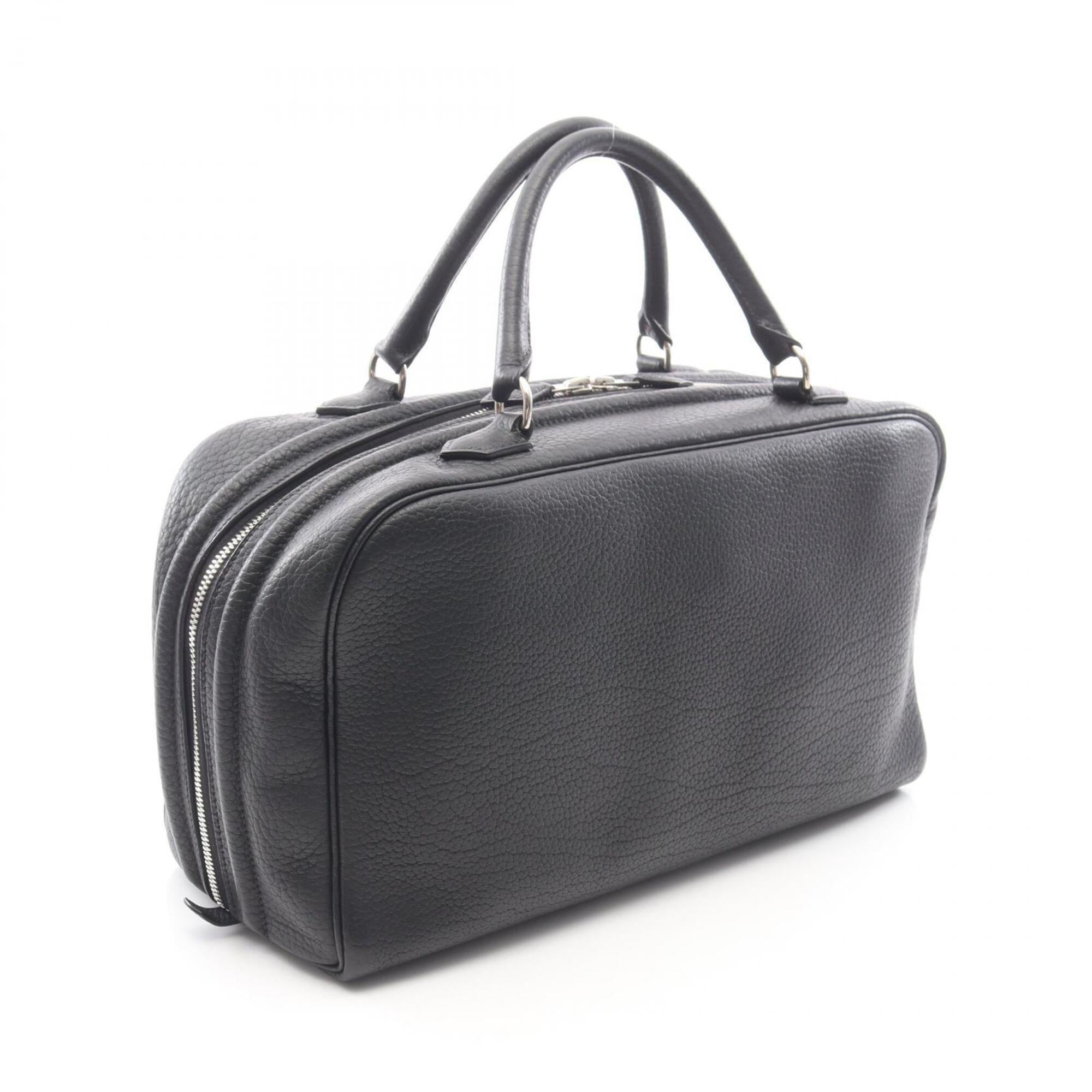 Hermes Black Fjord Leather Handbag (Pre-Owned)
