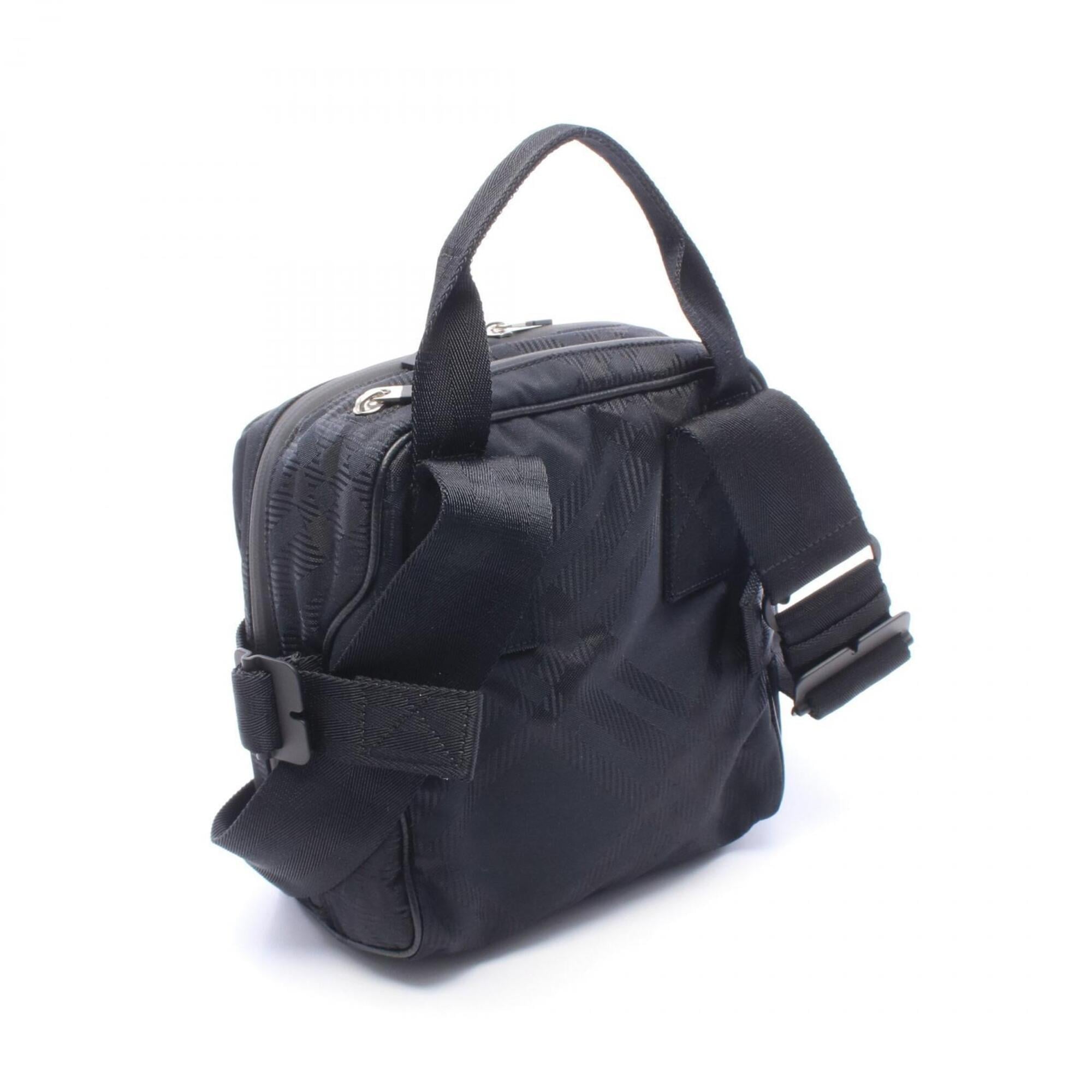 Burberry Black Nylon Leather Crossbody Bag Handbag Shoulder Bag (Pre-Owned)
