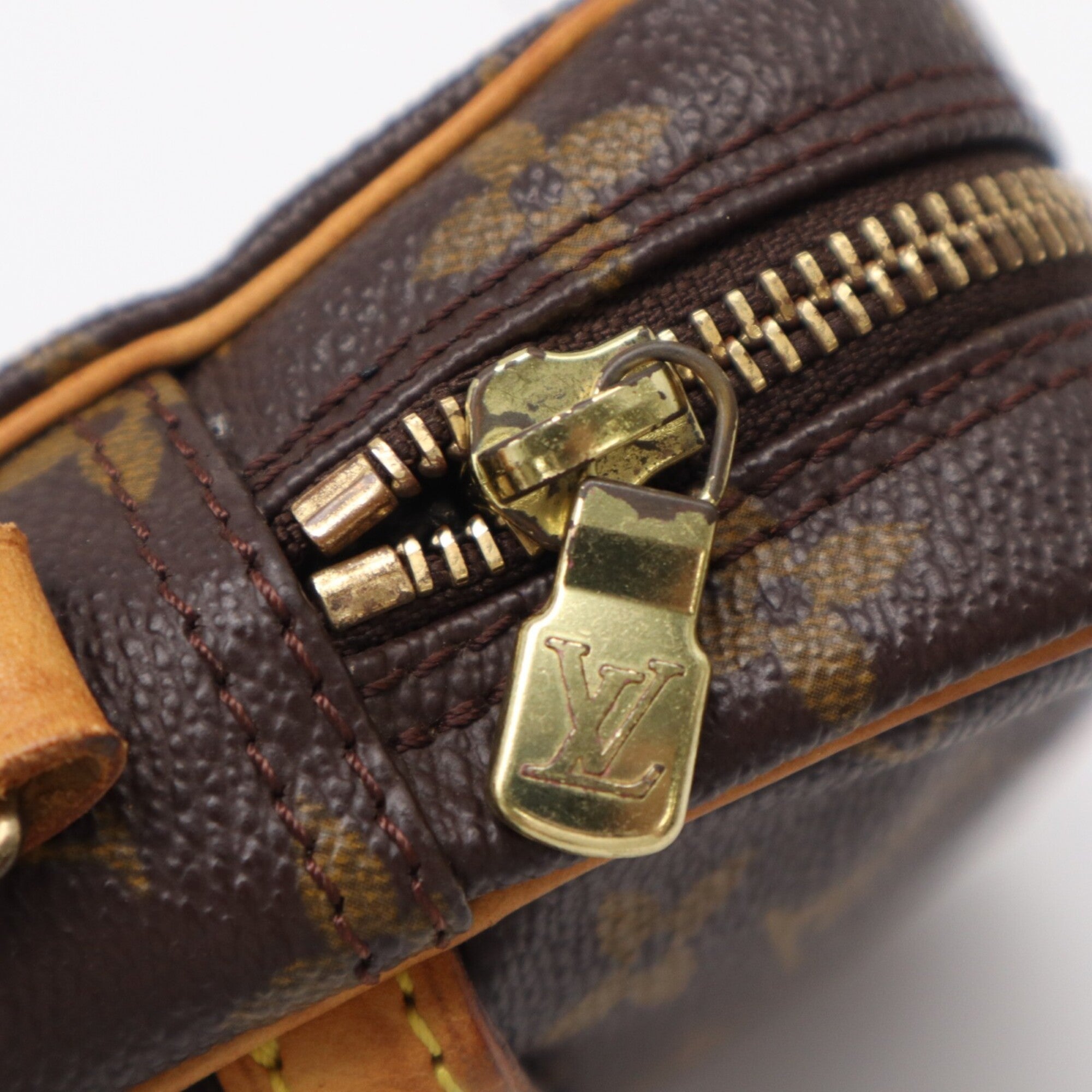 Louis Vuitton Monogram Beige Brown Shoulder Bag (Pre-Owned)