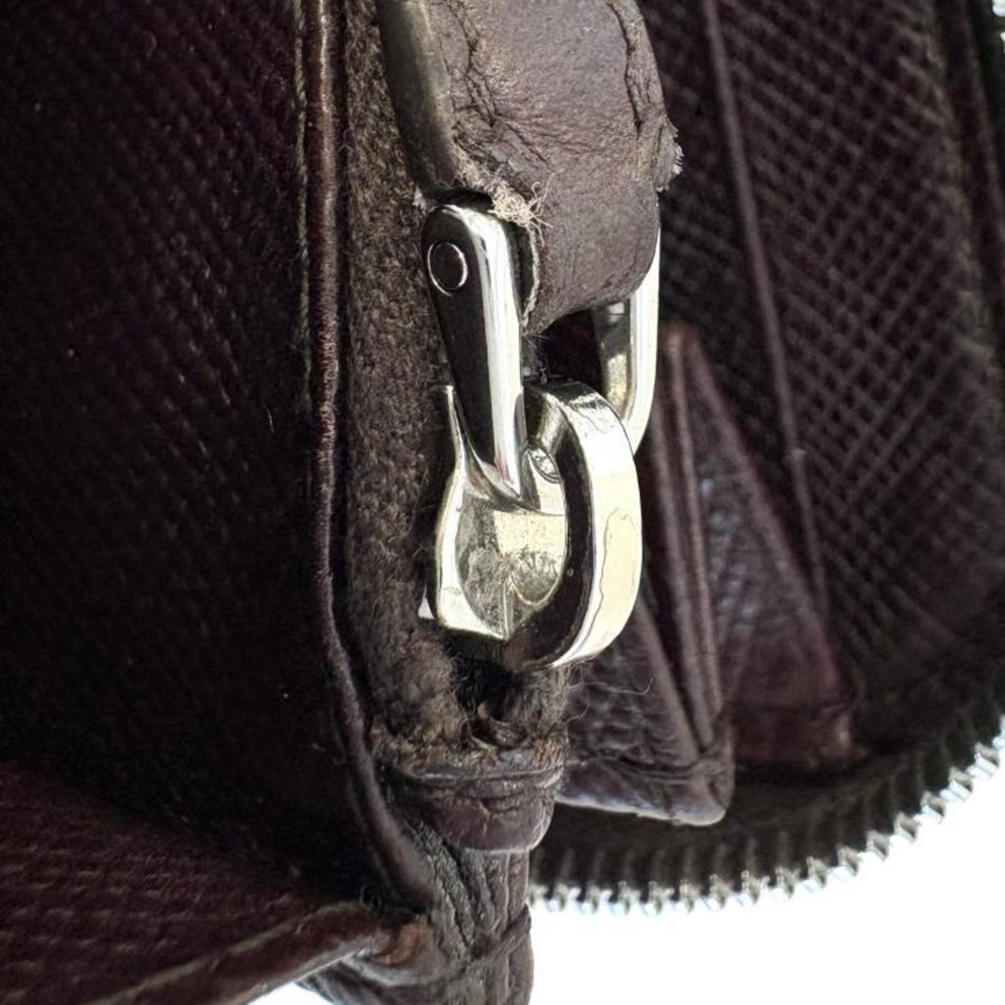 Prada Brown Saffiano Long Wallet (Bi-Fold) (Pre-Owned)