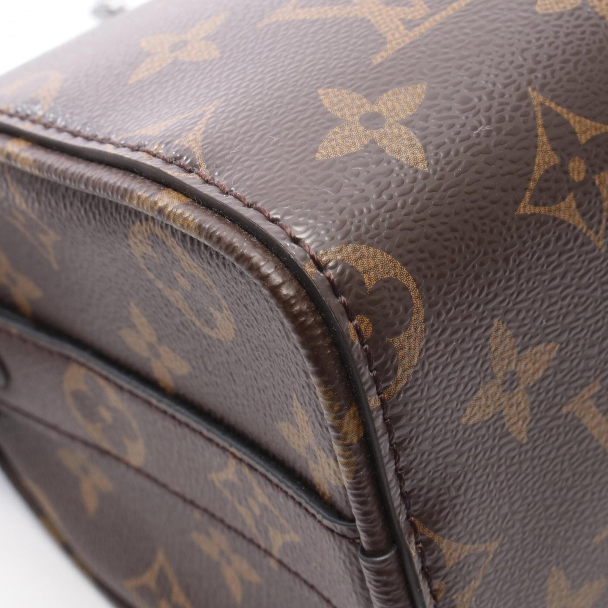 Louis Vuitton Brown Multi-Color Silver Coated Canvas Handbag (Pre-Owned)