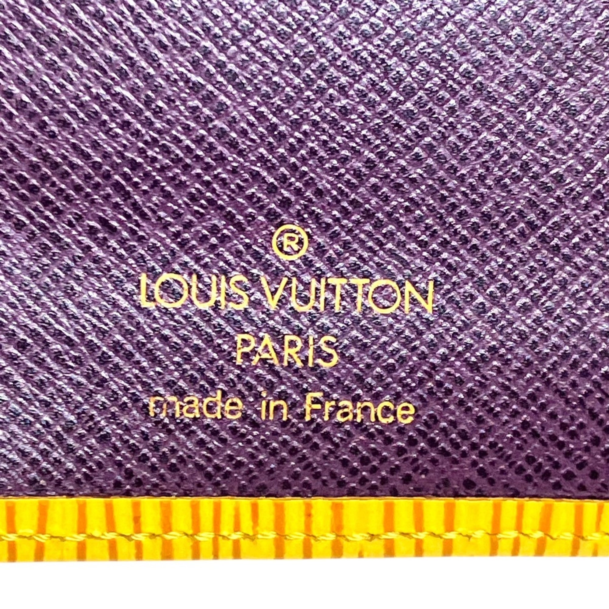 Louis Vuitton Epi Jaune Leather Long Wallet (Bi-Fold) (Pre-Owned)