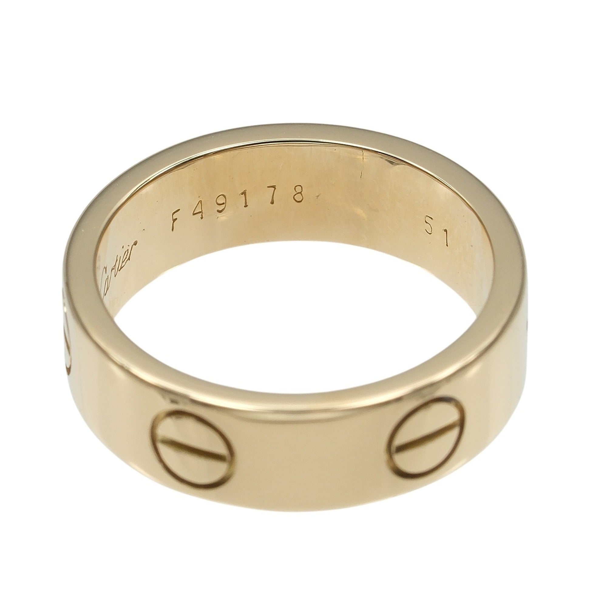 Cartier Love Yellow Gold (18K) Band Ring (Pre-Owned)