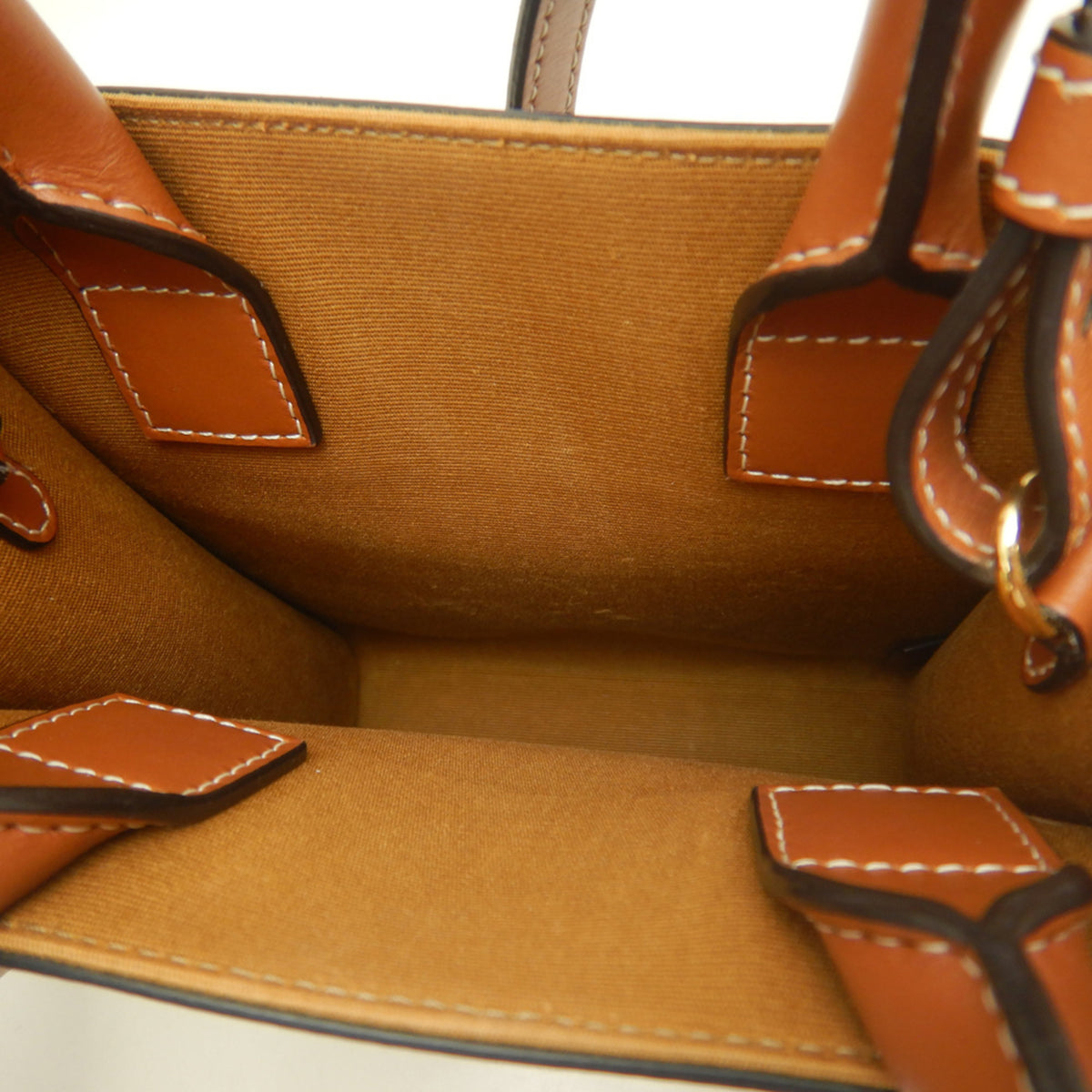 Celine Gold Coated Canvas Handbag (Pre-Owned)