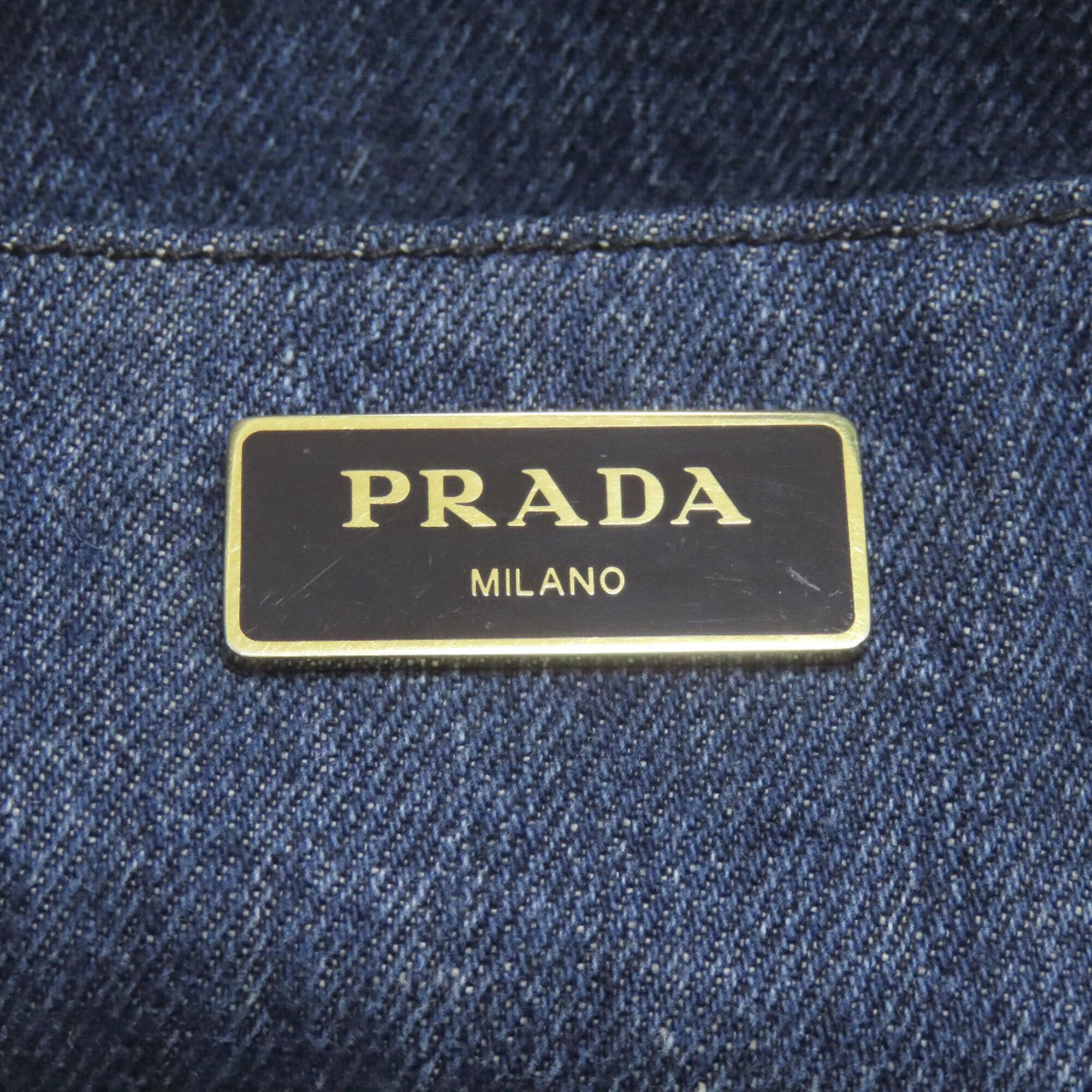 Prada Blue Denim Handbag (Pre-Owned)