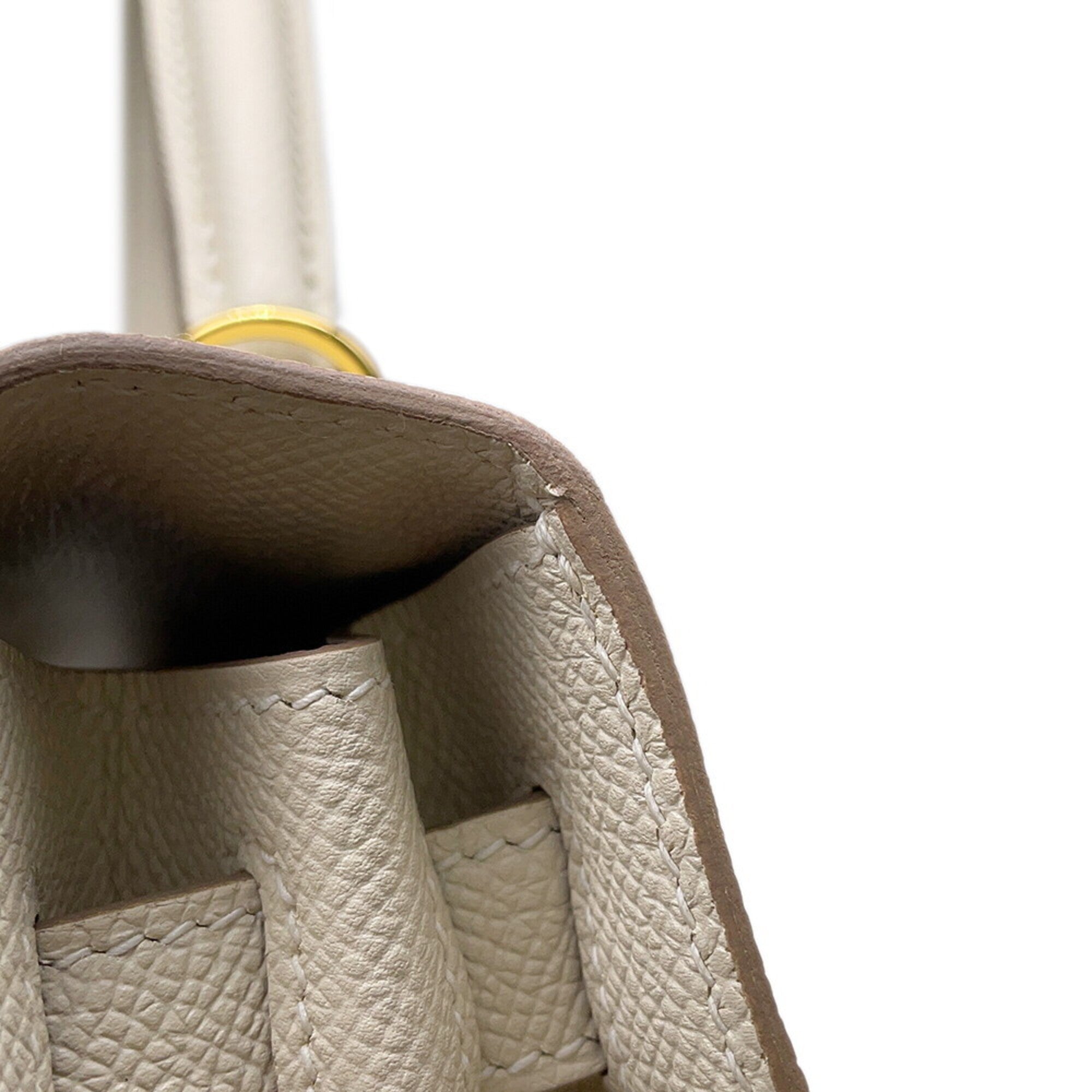 Hermes Beige Ivory Epsom Leather Handbag (Pre-Owned)