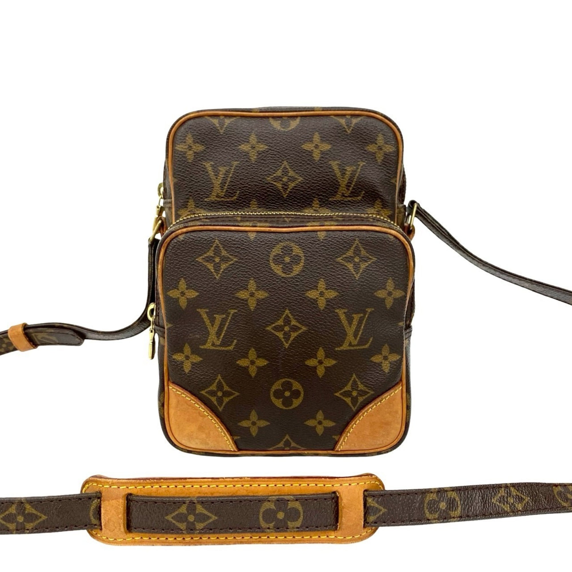 Louis Vuitton Brown Leather Pvc Pochette Shoulder Bag (Pre-Owned)