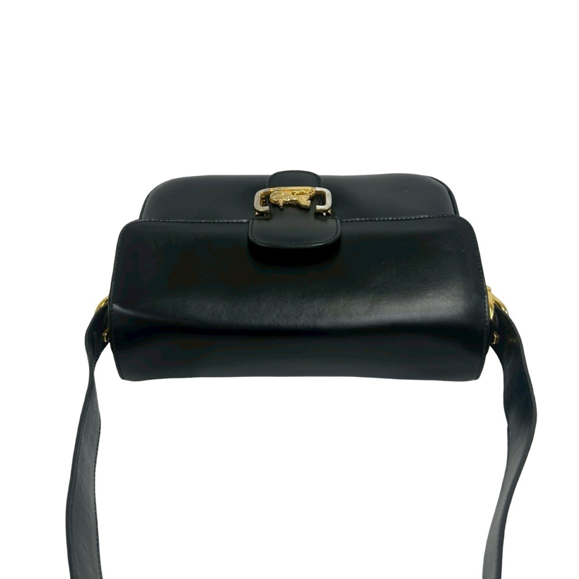 Celine Black Leather Pochette Shoulder Bag (Pre-Owned)