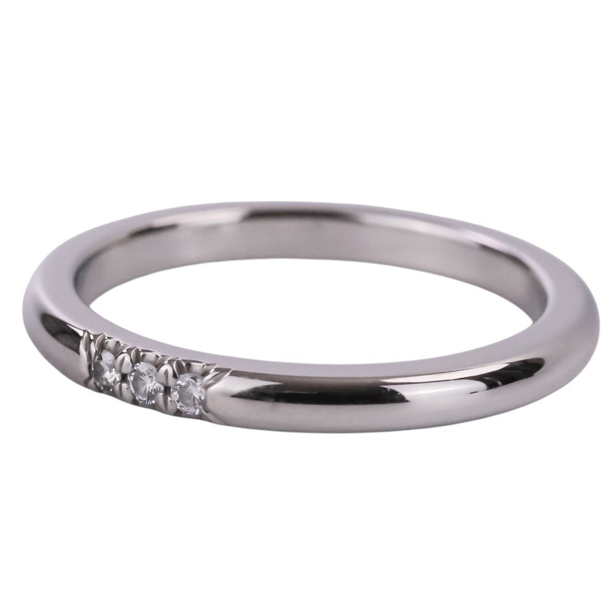 Tiffany Silver Platinum 950 Band Ring (Pre-Owned)