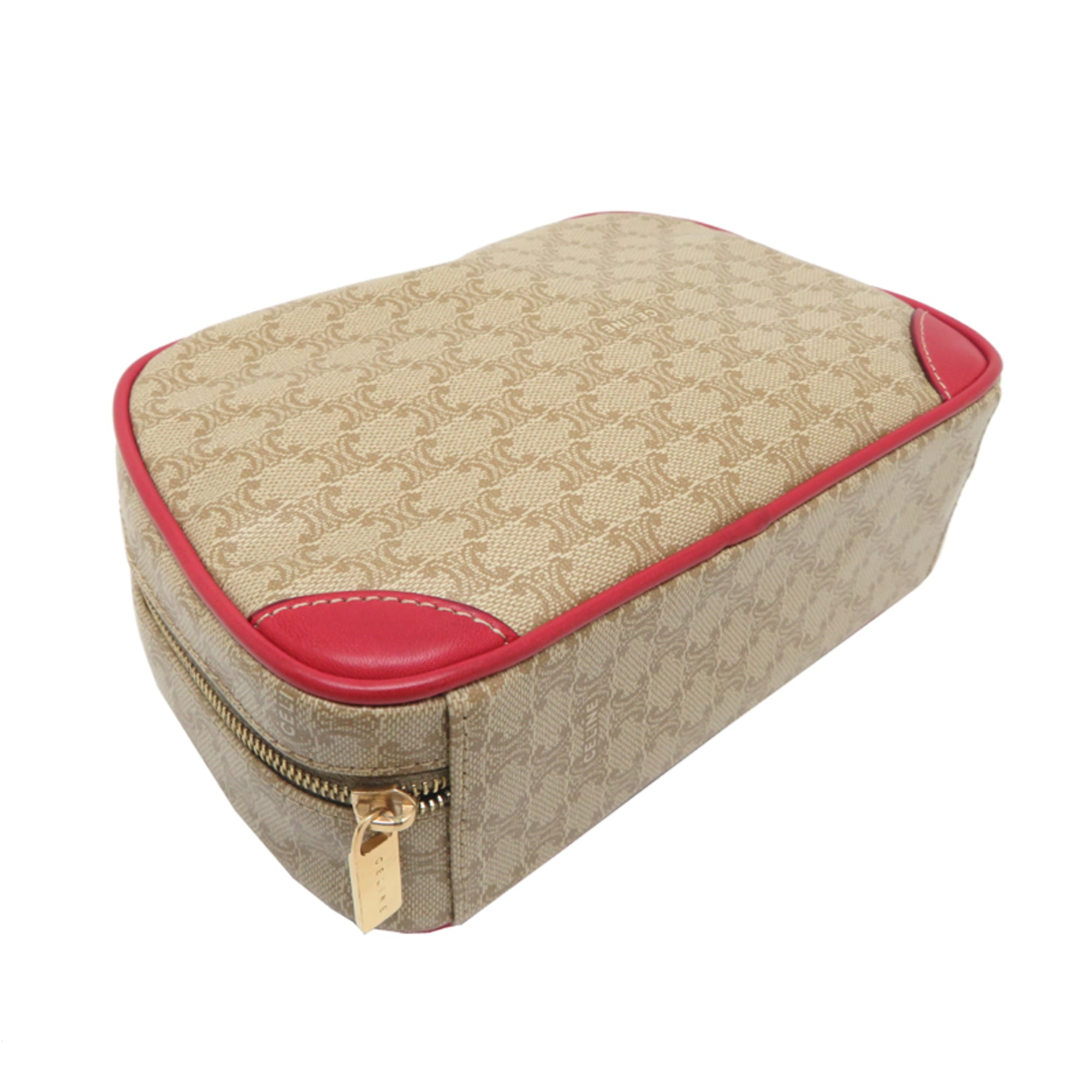 Celine Beige Red Color Handbag (Pre-Owned)