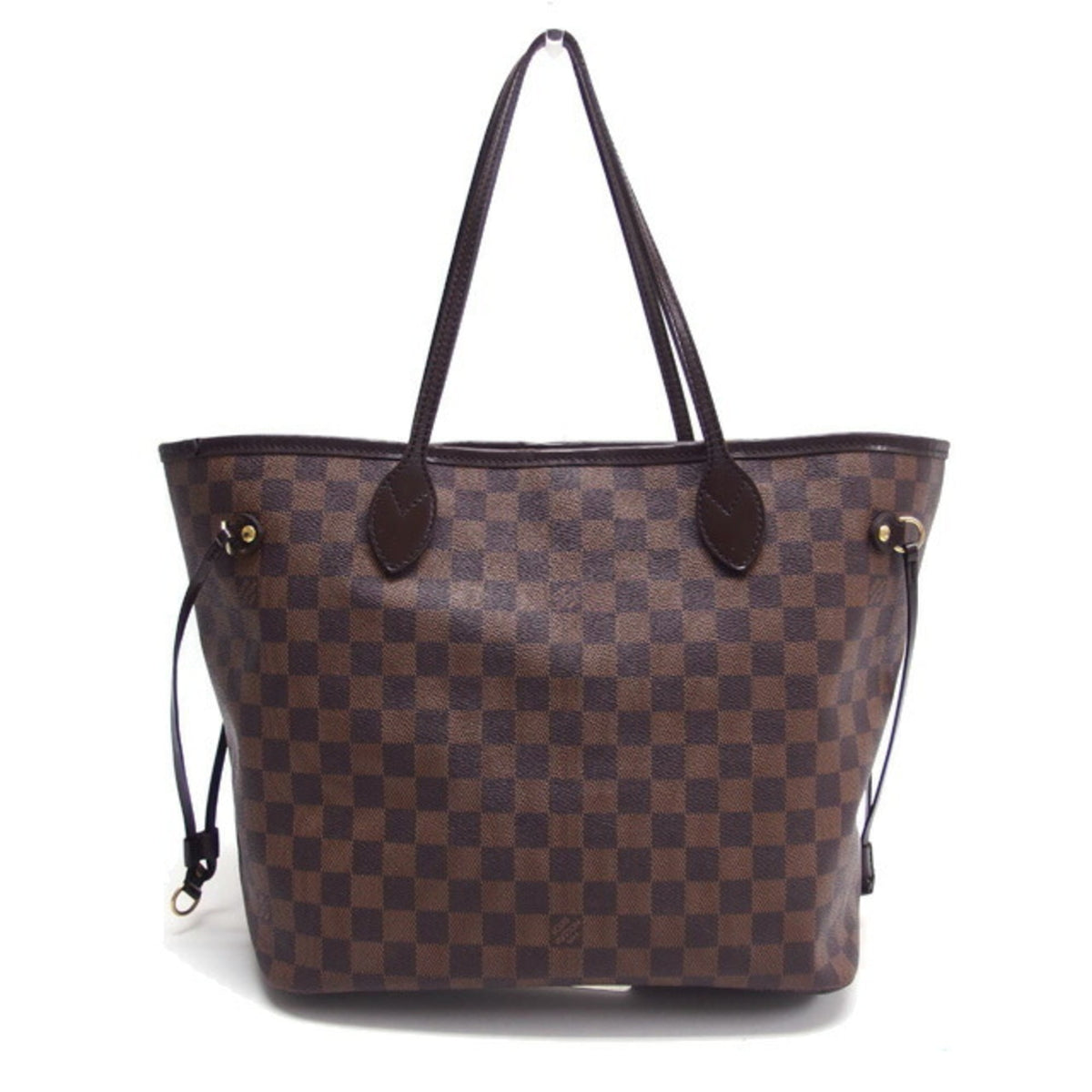 Louis Vuitton Dark Brown Damier Canvas Leather Handbag Shoulder Bag Tote Bag (Pre-Owned)