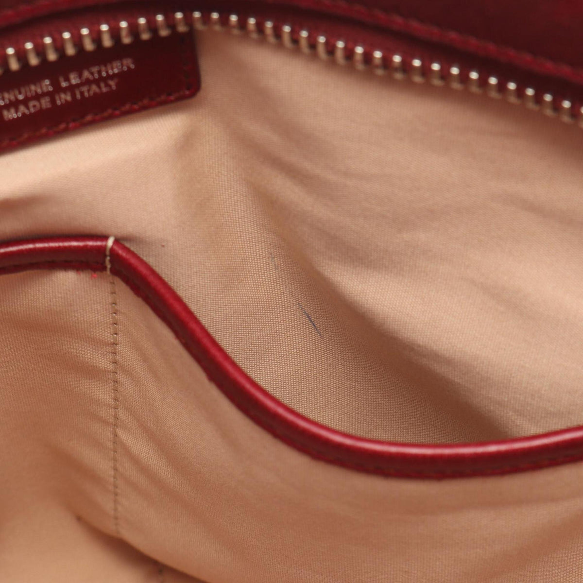 Tod's Bordeaux Leather Handbag Tote Bag (Pre-Owned)