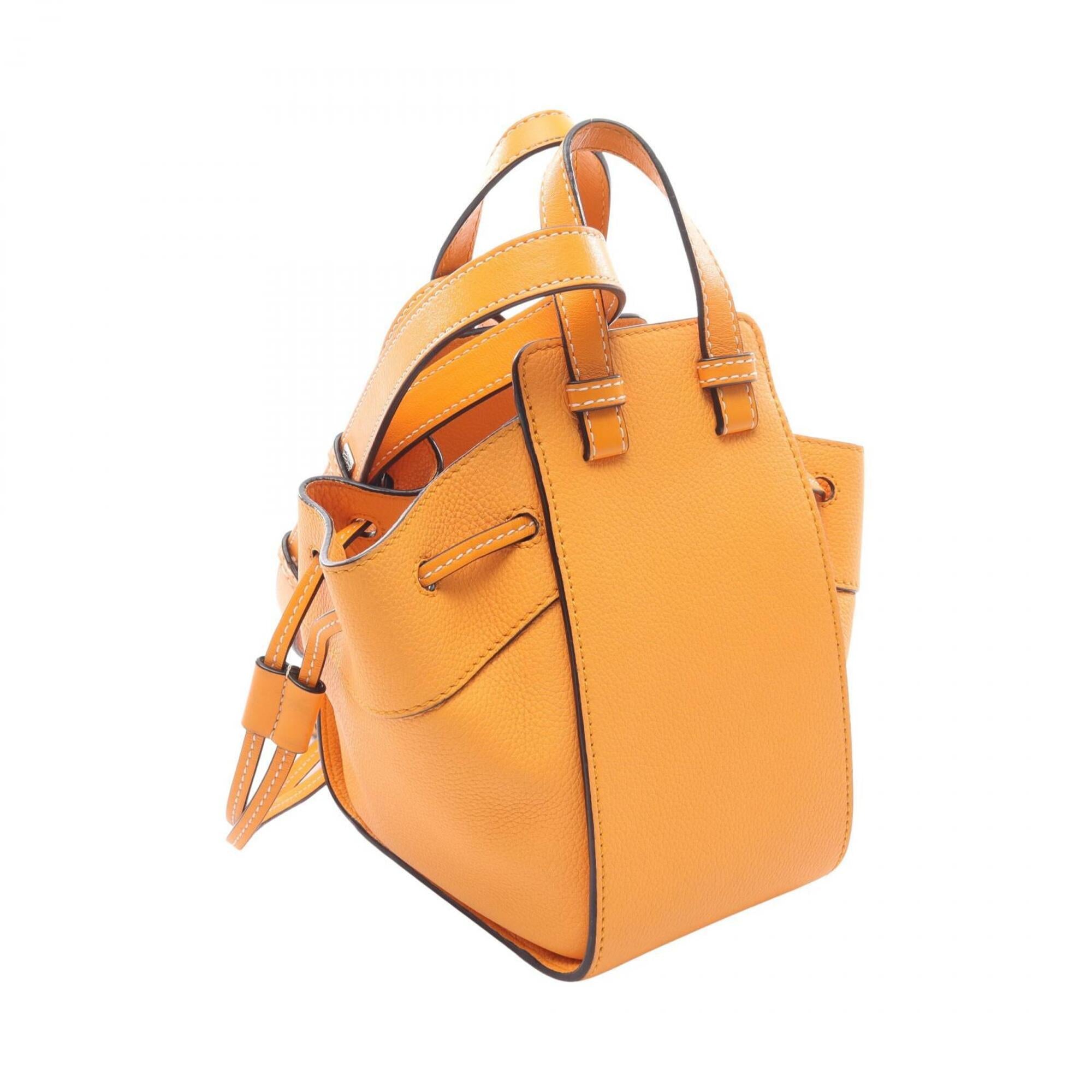 Loewe Orange Leather Handbag (Pre-Owned)