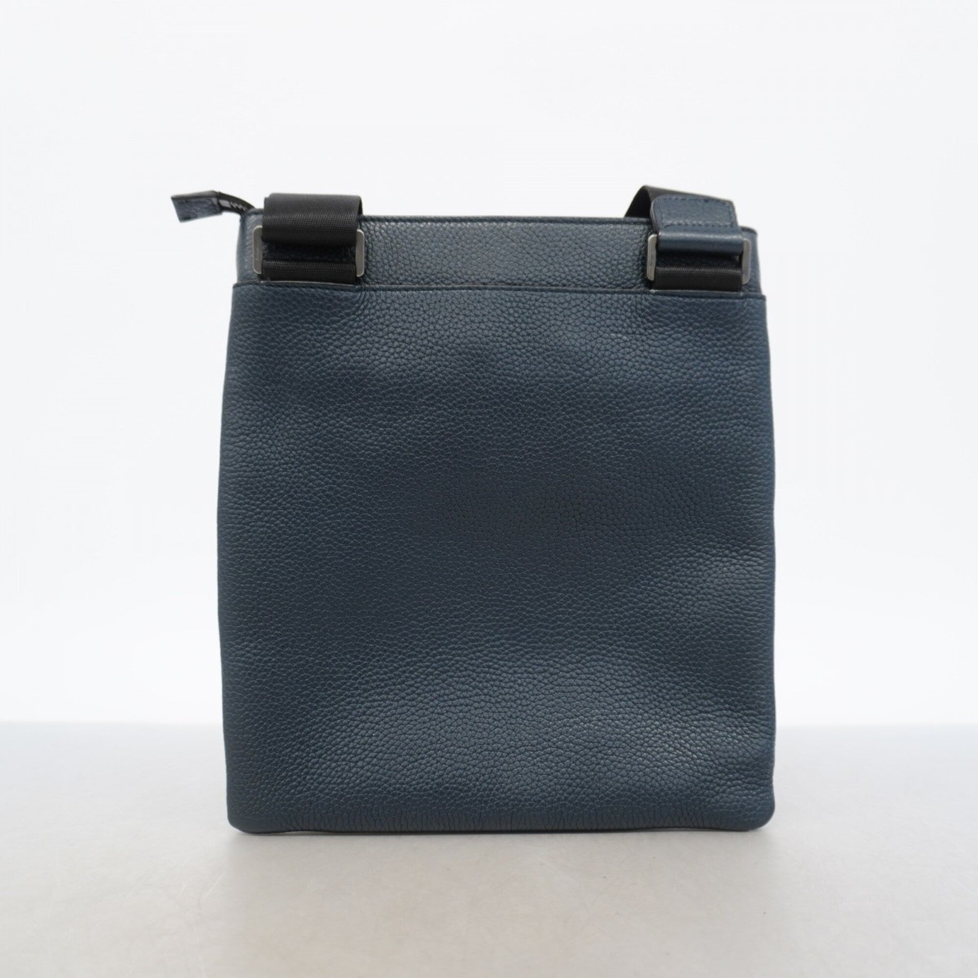 Salvatore Ferragamo Navy Leather Shoulder Bag (Pre-Owned)