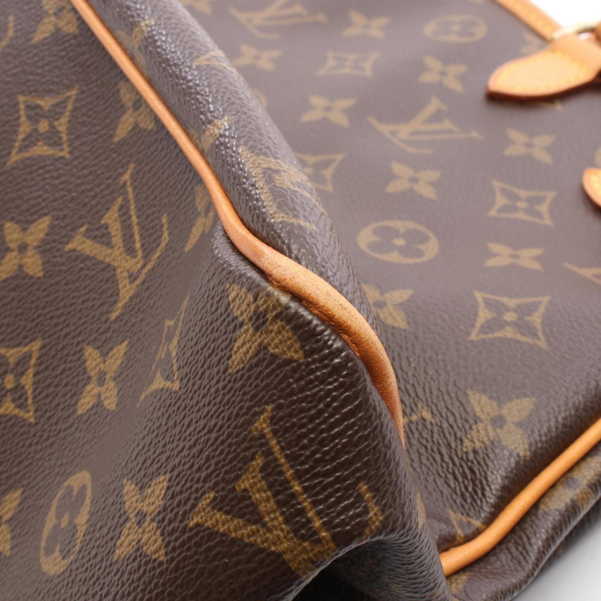 Louis Vuitton Brown Monogram Coated Canvas Handbag Shoulder Bag (Pre-Owned)