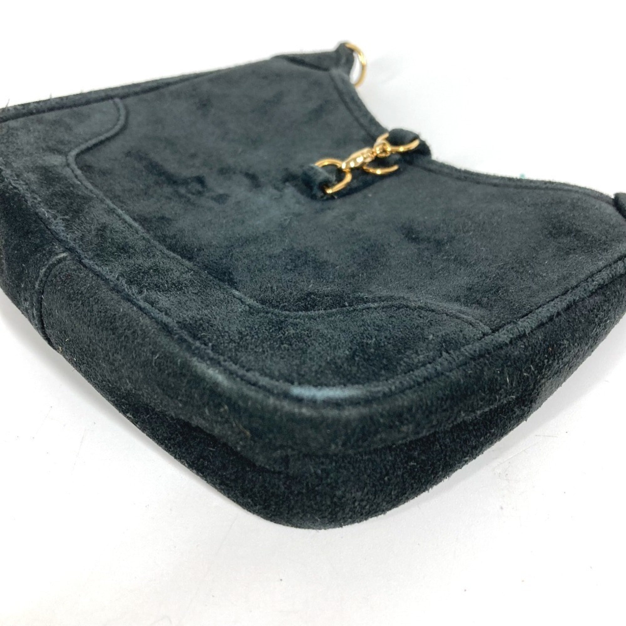 Hermes Trim Black Pochette Shoulder Bag (Pre-Owned)
