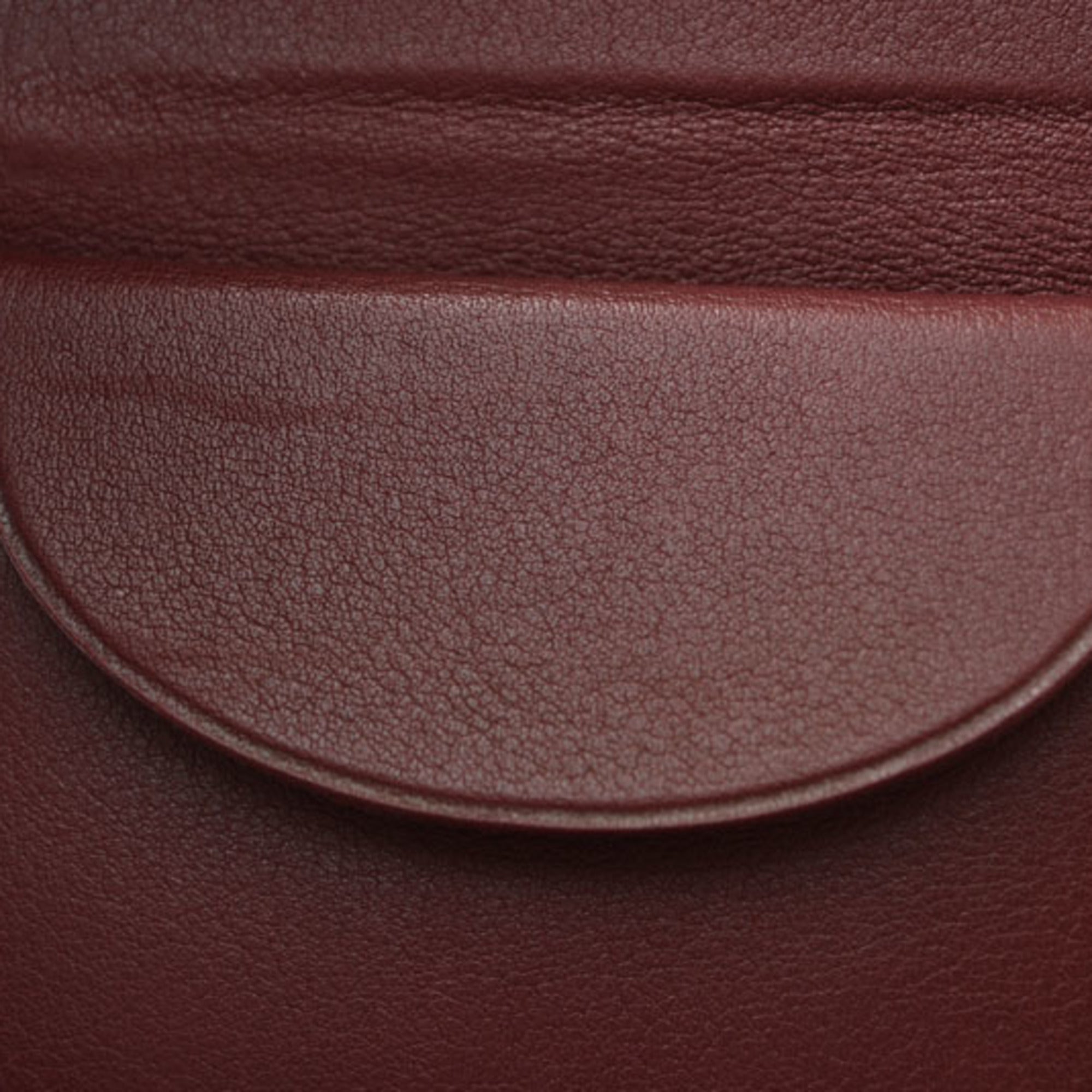 Cartier Must Bordeaux Leather Coin Purse/Coin Case (Pre-Owned)