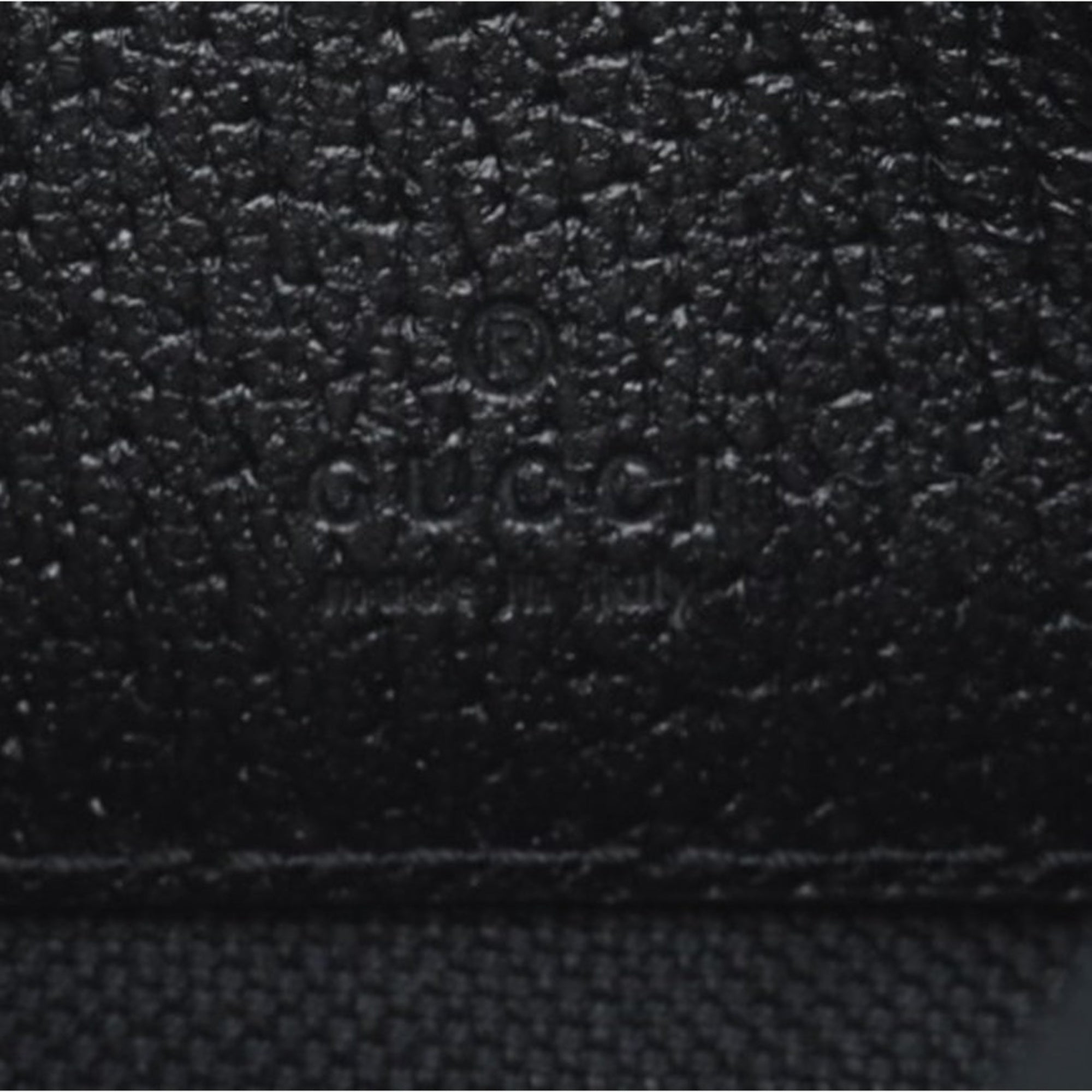 Gucci Black Coated Canvas Leather Clutch Bag Pouch (Pre-Owned)