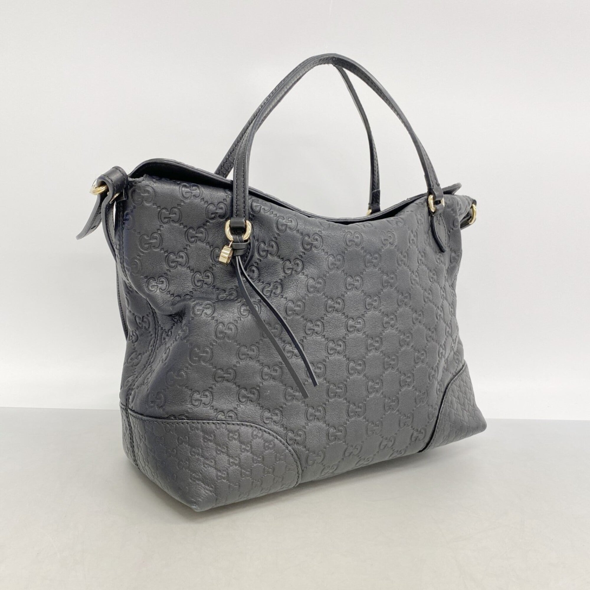 Gucci Black Leather Handbag (Pre-Owned)