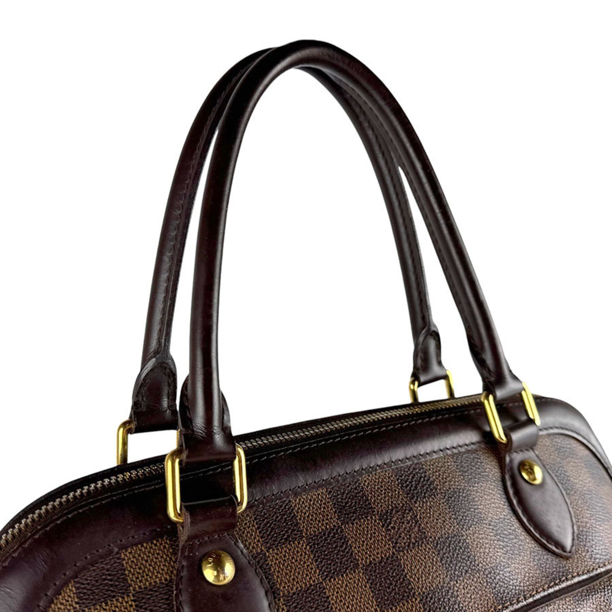 Louis Vuitton Damier Canvas Ebene Damier Canvas Handbag Shoulder Bag (Pre-Owned)
