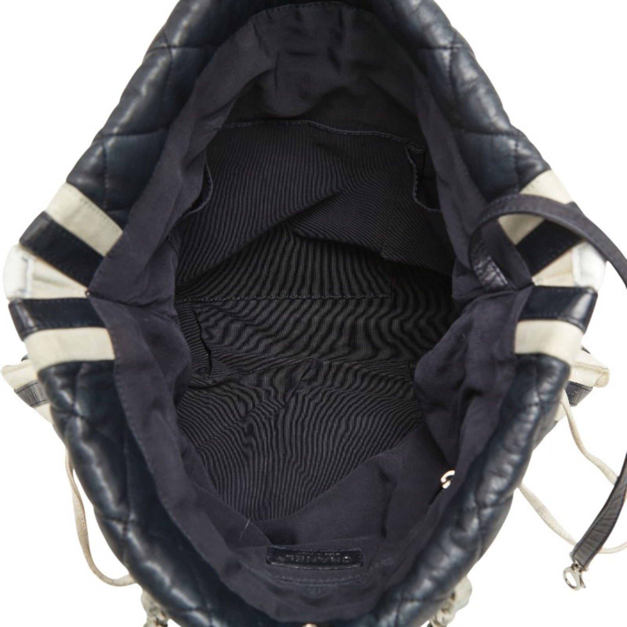 Chanel Navy Leather Tote Bag (Pre-Owned)