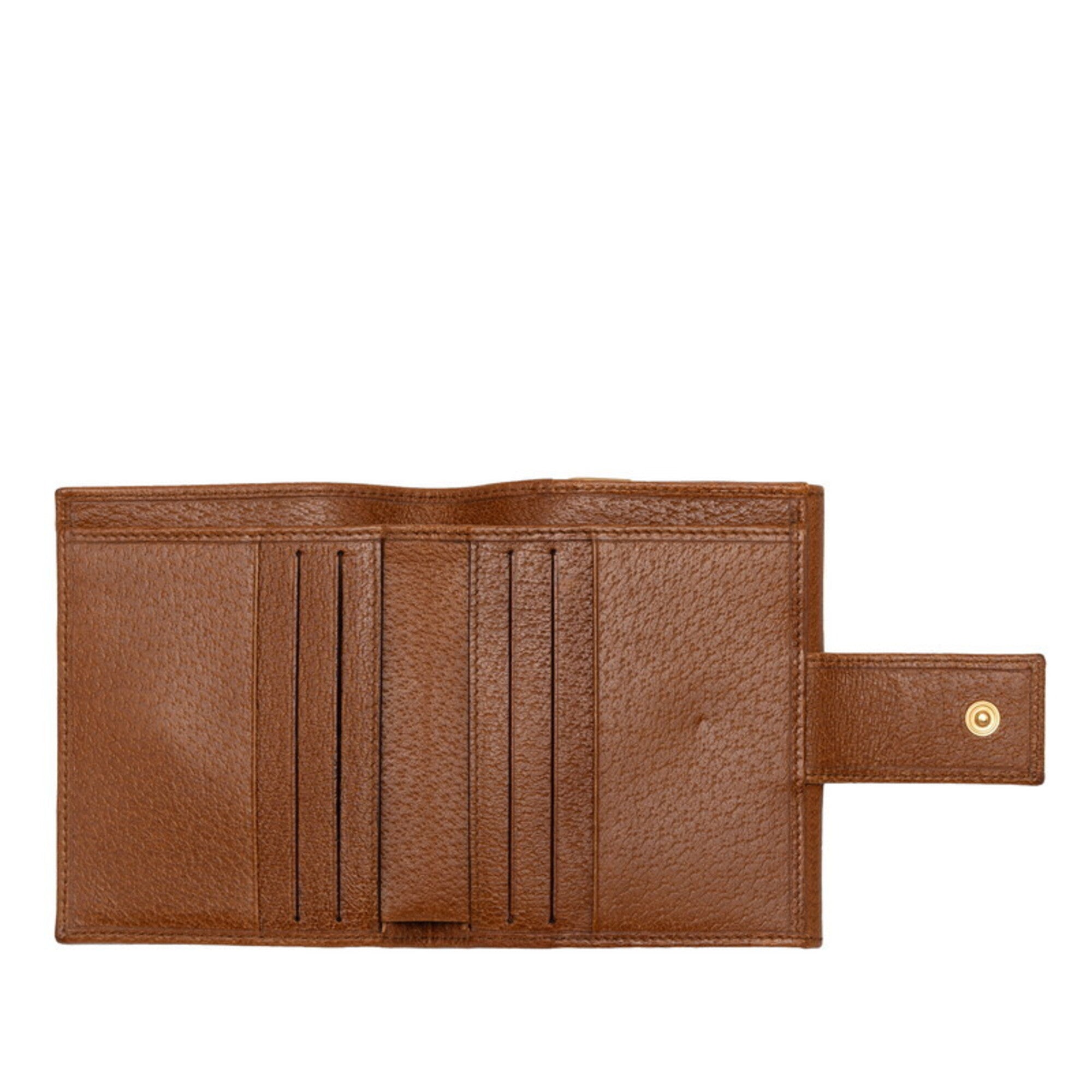 Gucci Brown Leather Wallet (Bi-Fold) (Pre-Owned)