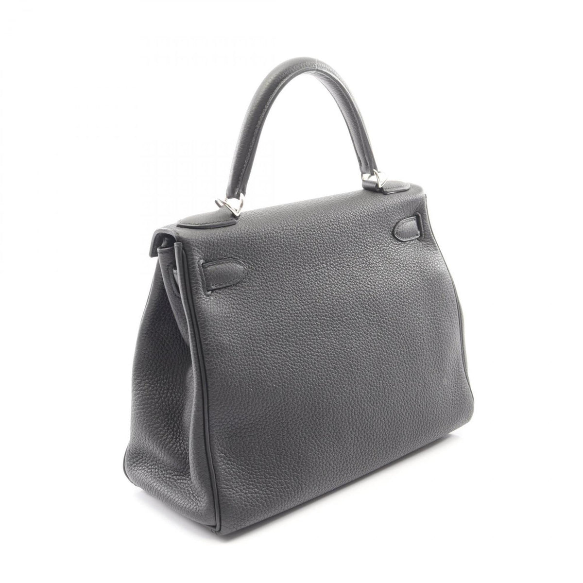 Hermes Black Togo Leather Leather Handbag (Pre-Owned)