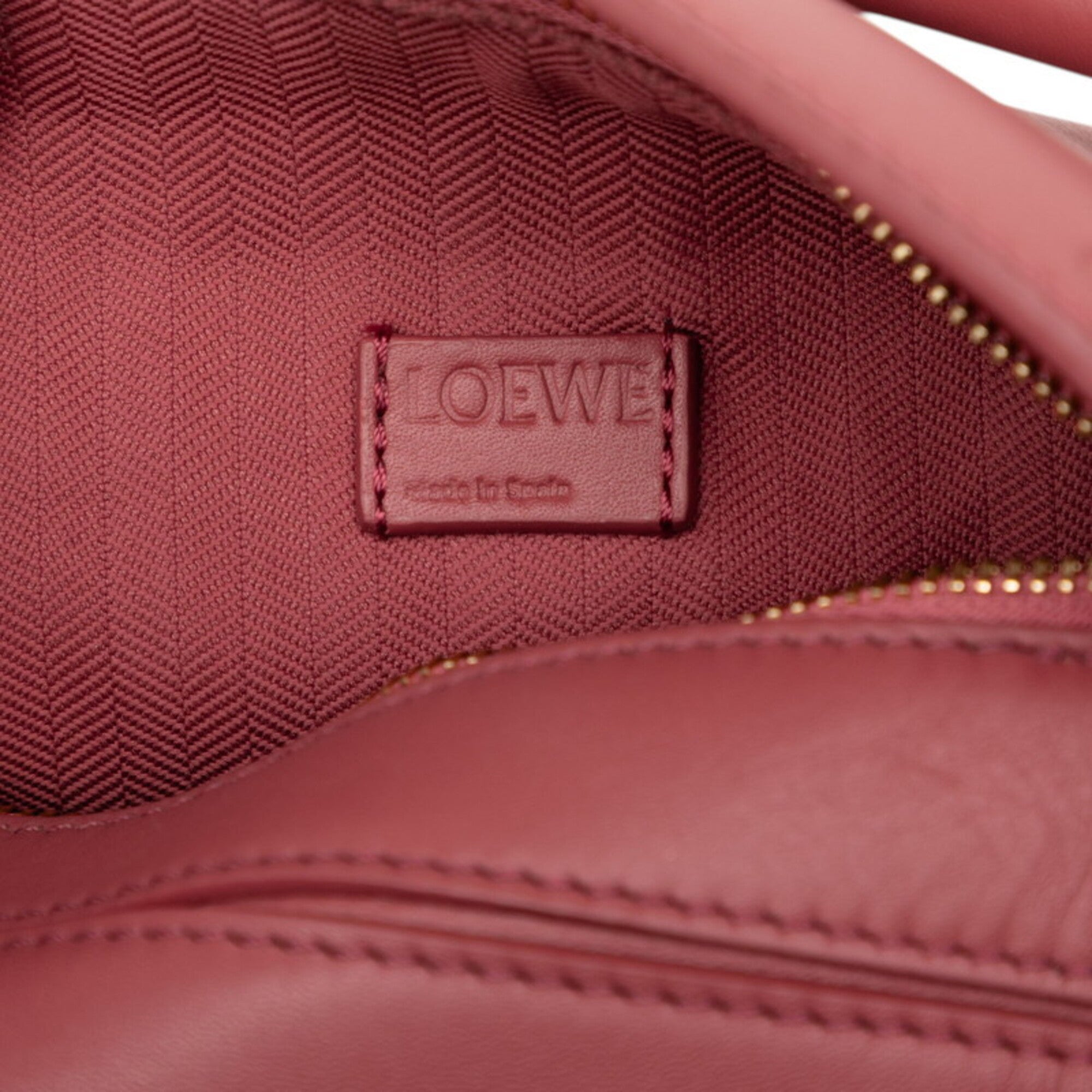 Loewe Pink Leather Handbag Shoulder Bag (Pre-Owned)