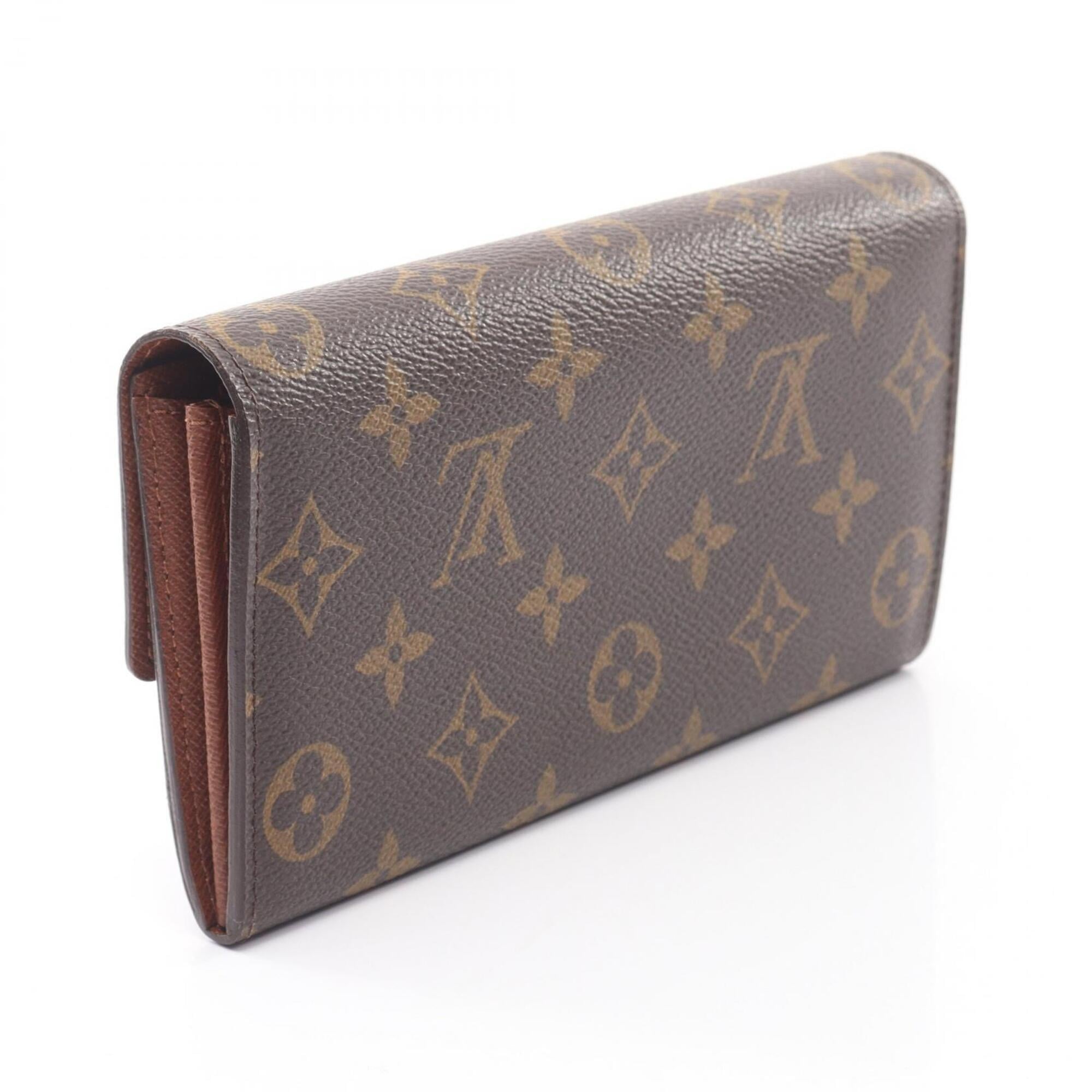 Louis Vuitton Brown Monogram Leather Pvc Long Wallet (Bi-Fold) (Pre-Owned)