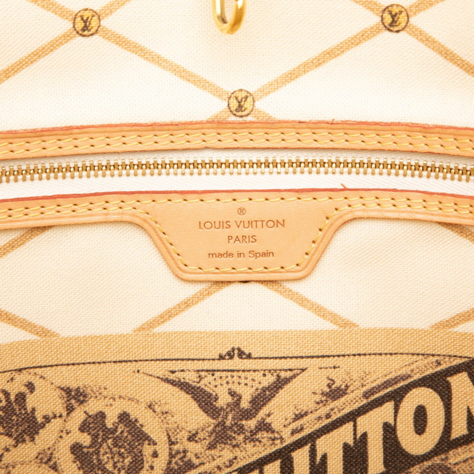 Louis Vuitton Brown Multi-Color Pvc Leather Handbag Pouch Tote Bag (Pre-Owned)