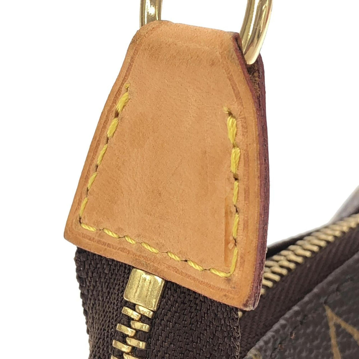 Louis Vuitton Brown Coated Canvas Pochette Pouch (Pre-Owned)