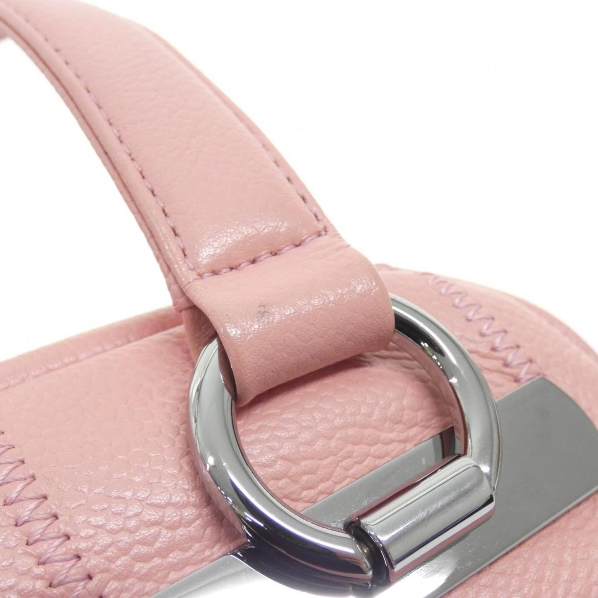 Chanel Pink Grained Calfskin Shoulder Bag (Pre-Owned)
