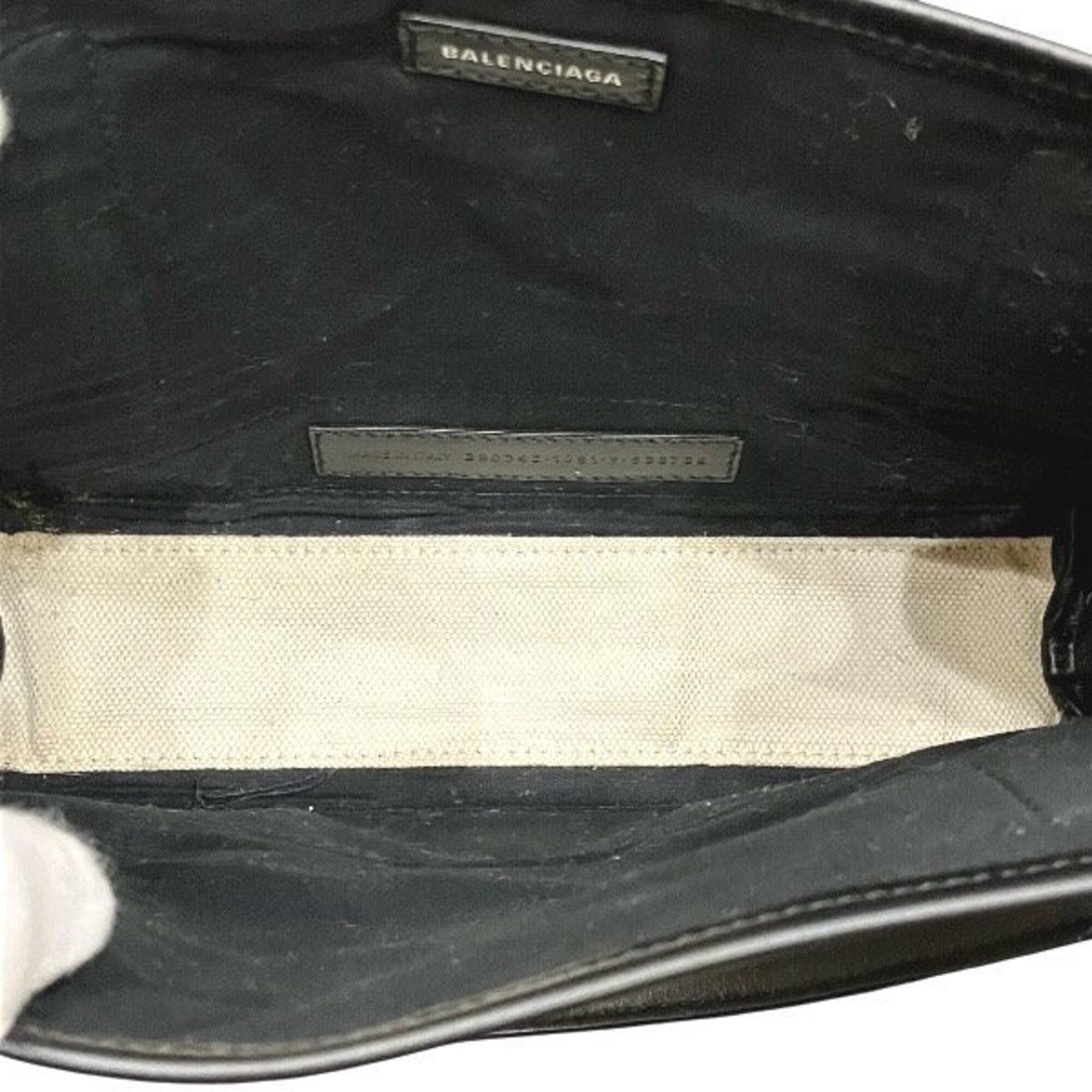 Balenciaga Black White Handbag Shoulder Bag (Pre-Owned)