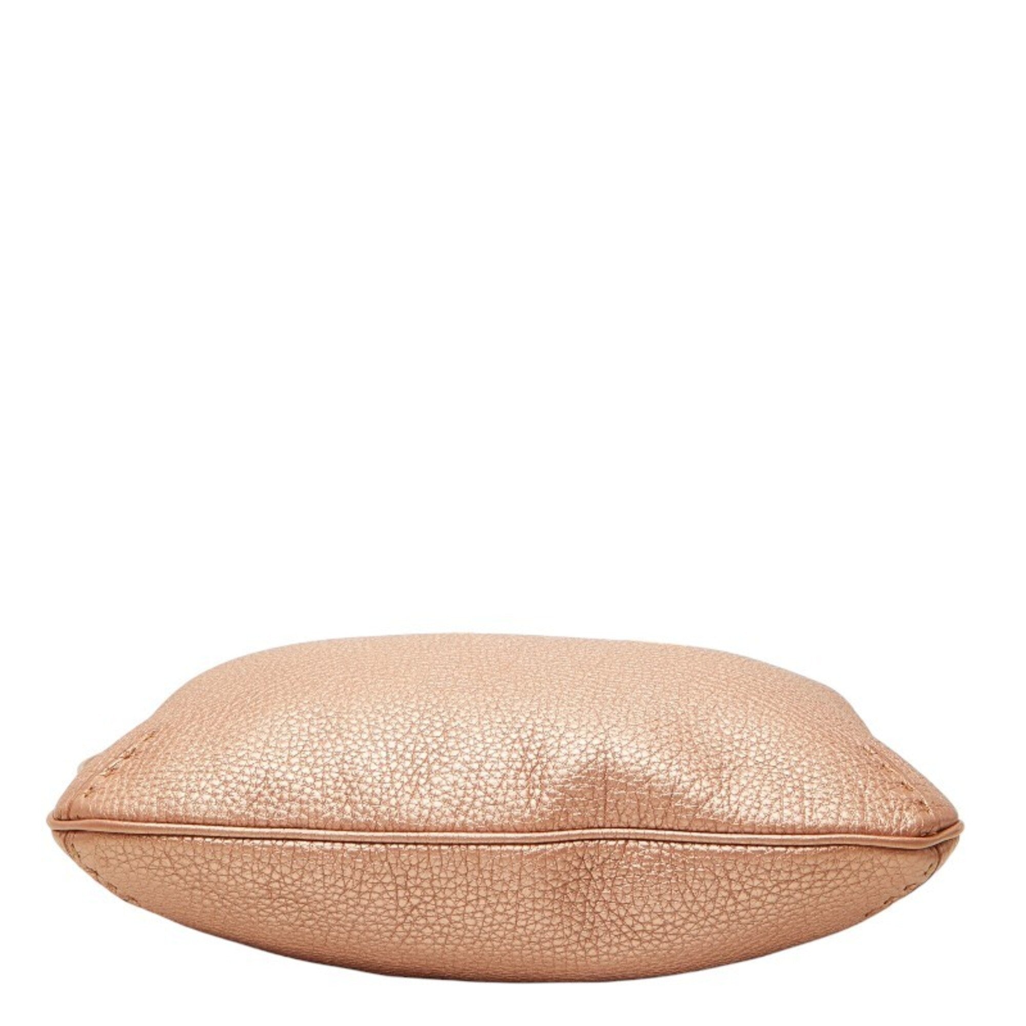 Fendi Pink Leather Shoulder Bag (Pre-Owned)