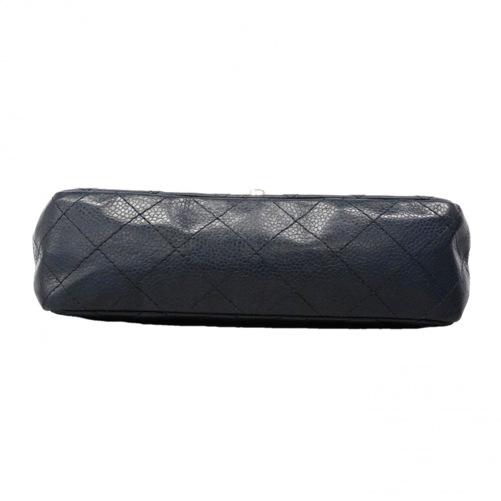 Chanel Navy Grained Calfskin Shoulder Bag (Pre-Owned)