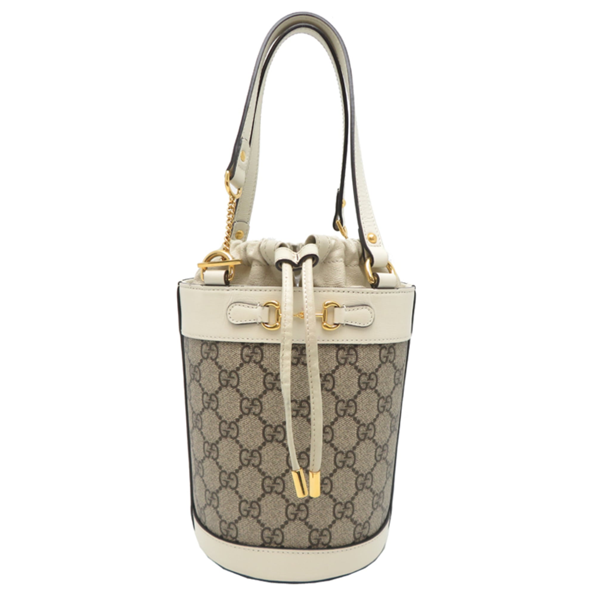 Gucci White Gg Supreme Handbag (Pre-Owned)