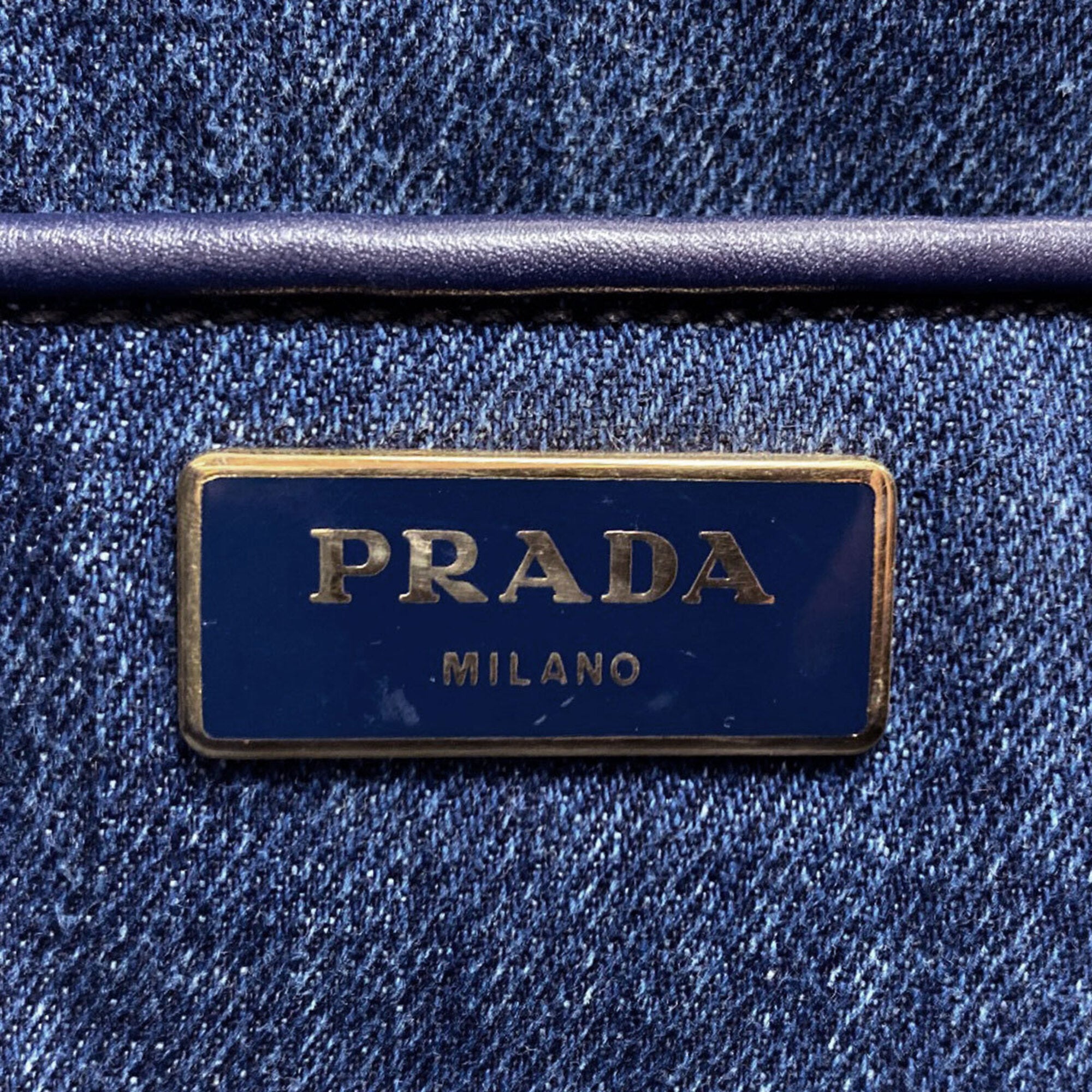 Prada Blue Denim Tote Bag (Pre-Owned)