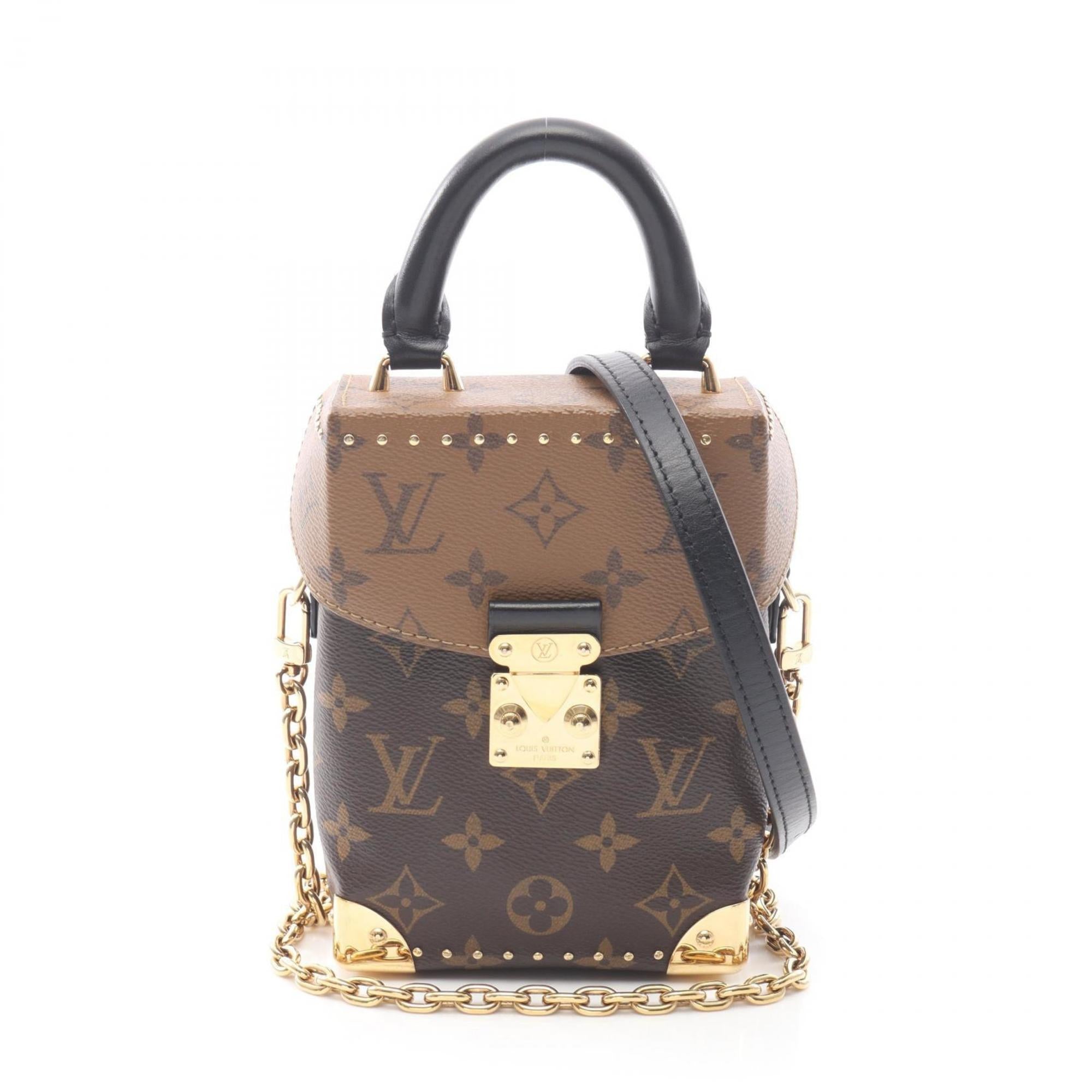 Louis Vuitton Brown Monogram Reverse Coated Canvas Leather Handbag (Pre-Owned)