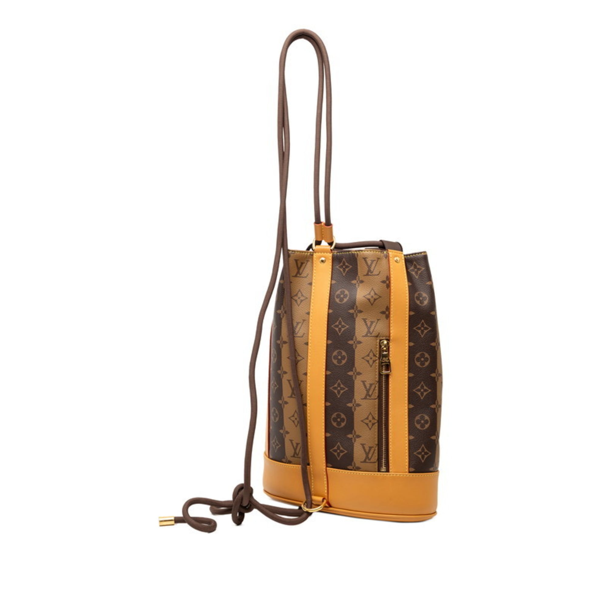Louis Vuitton Monogram Beige Brown Pvc Leather Shoulder Bag (Pre-Owned)