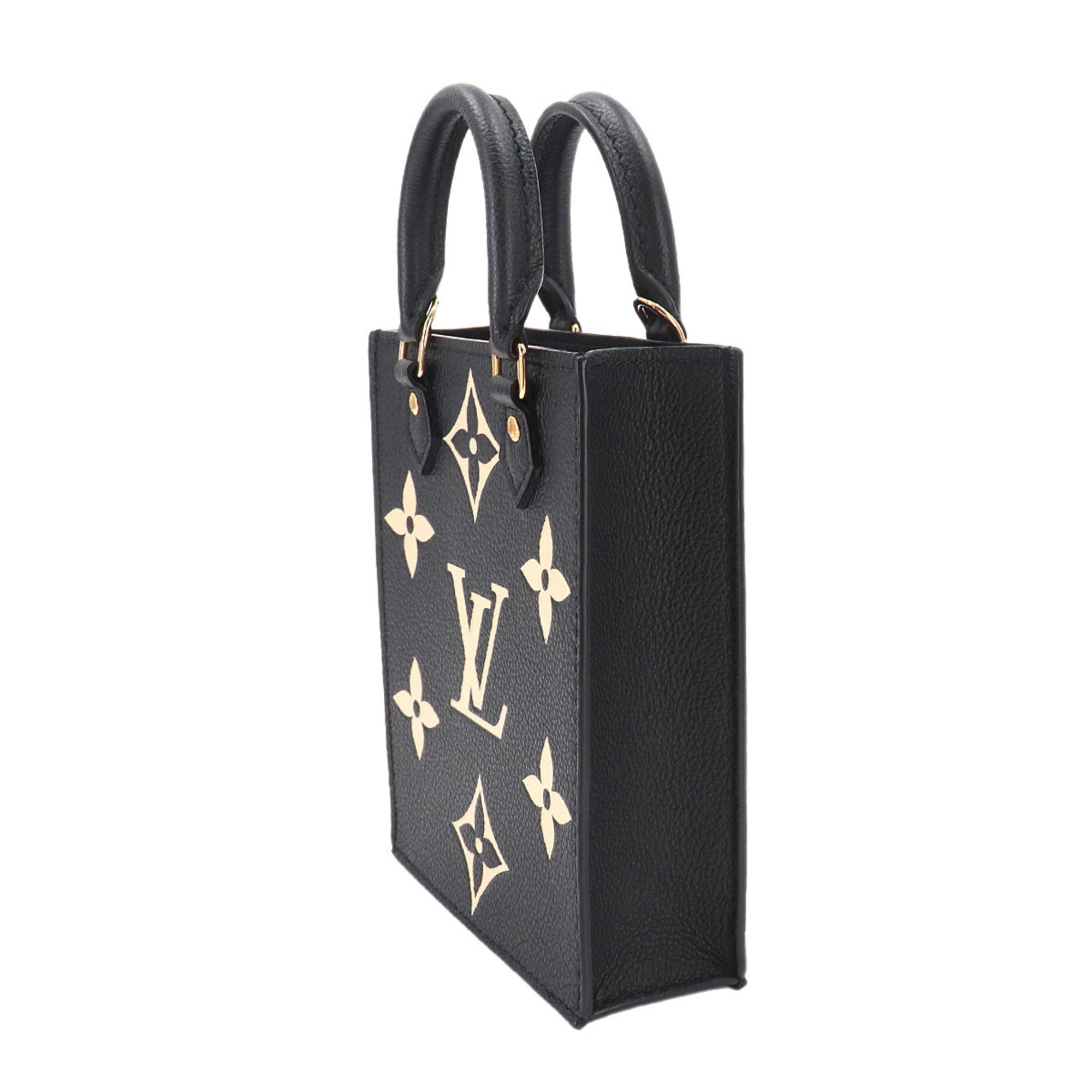 Louis Vuitton Monogram Empreinte Beige Black Monogram Empreinte Handbag (Pre-Owned)