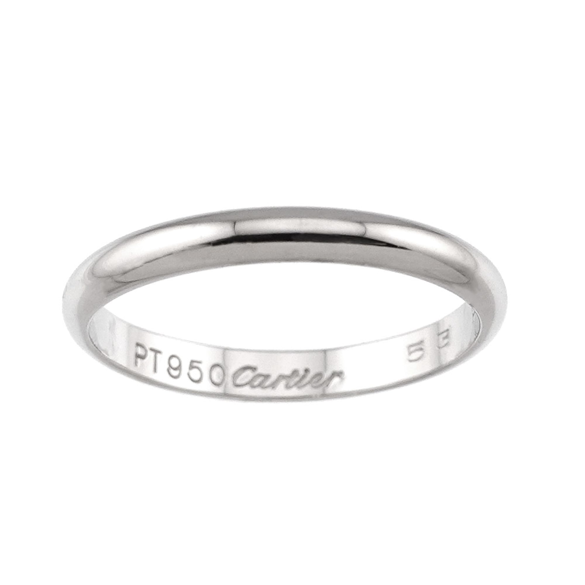 Cartier Platinum 950 Band Ring (Pre-Owned)