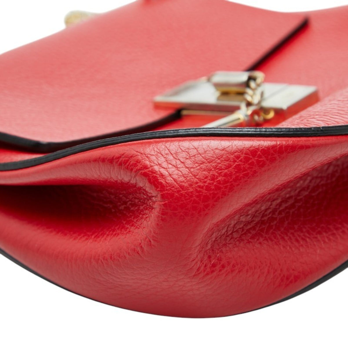 Chloé Red Color Leather Shoulder Bag (Pre-Owned)